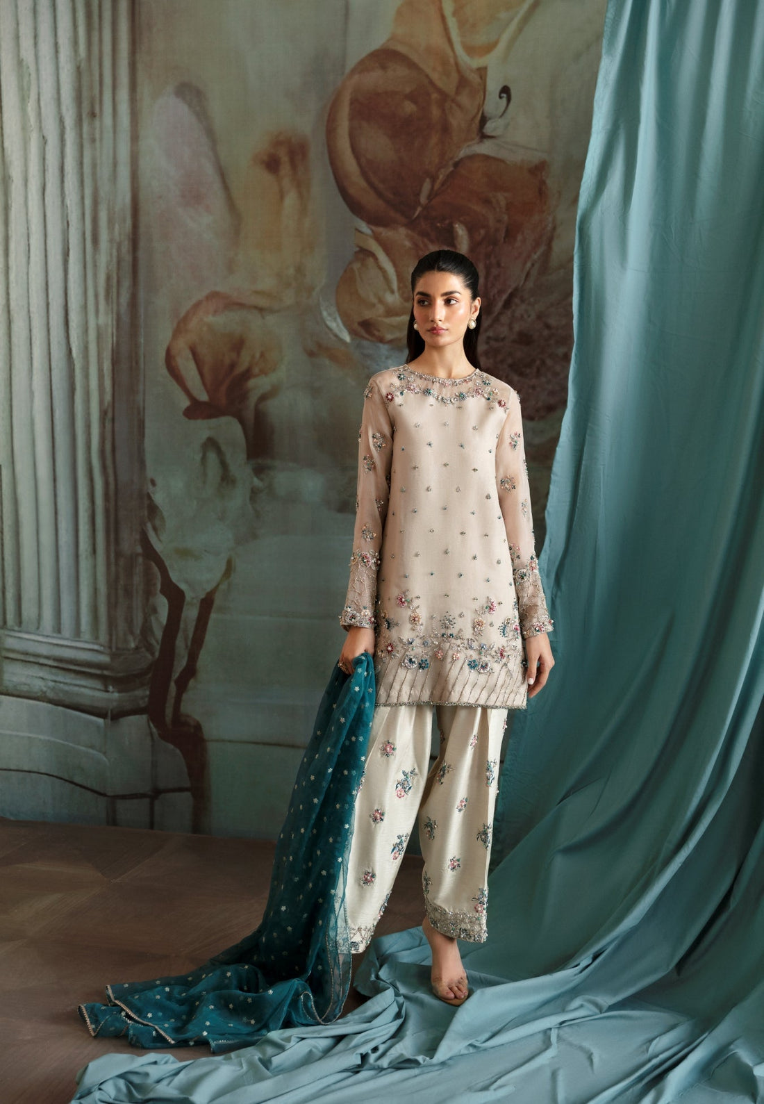 Ayesha and Usman | Bliss Luxury Pret | Polar Mist by Ayesha and Usman - Designer Dress - Type: Ladies Clothes - Available at Sana Yasir - 100% Original