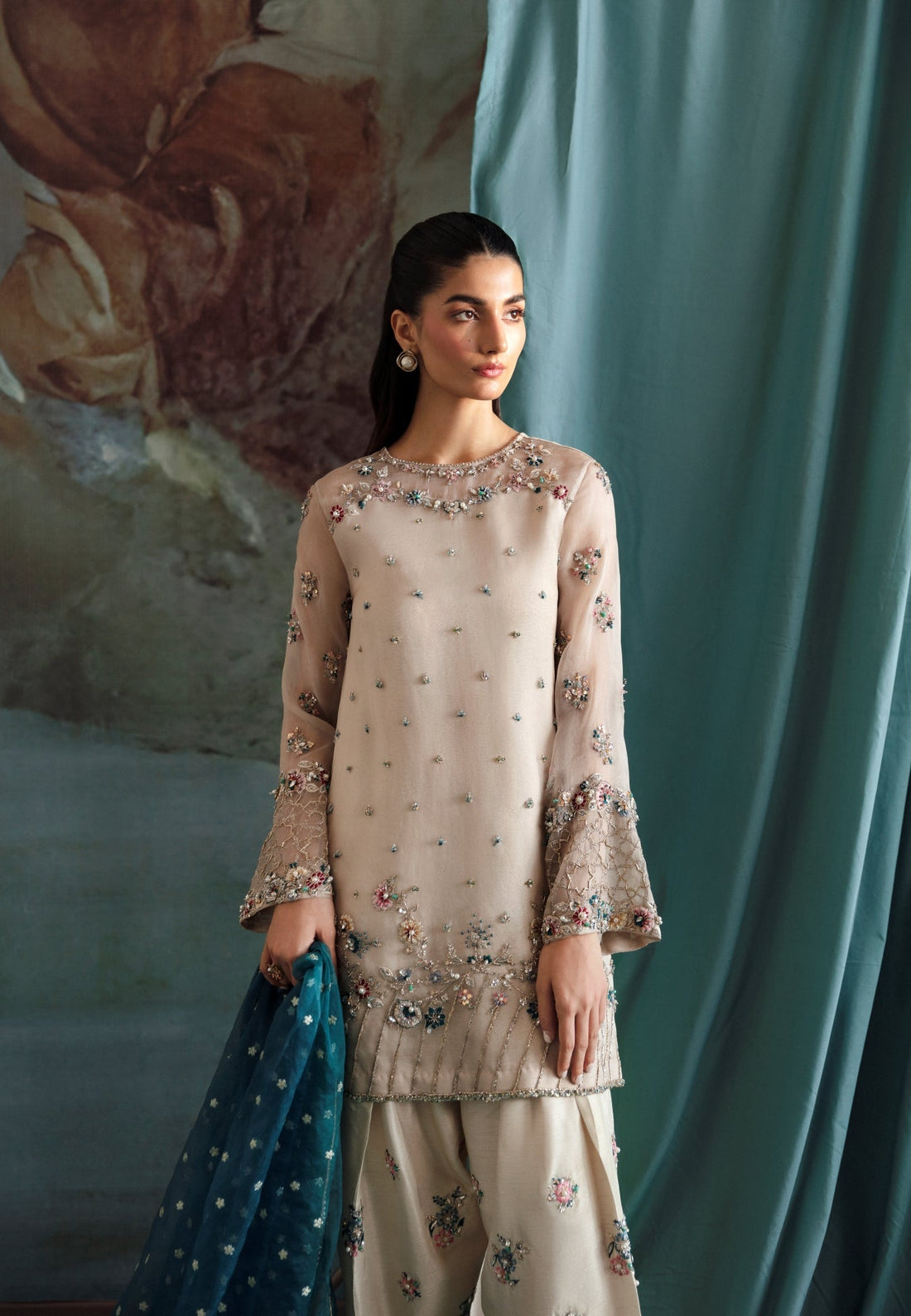 Ayesha and Usman | Bliss Luxury Pret | Polar Mist by Ayesha and Usman - Designer Dress - Type: Ladies Clothes - Available at Sana Yasir - 100% Original