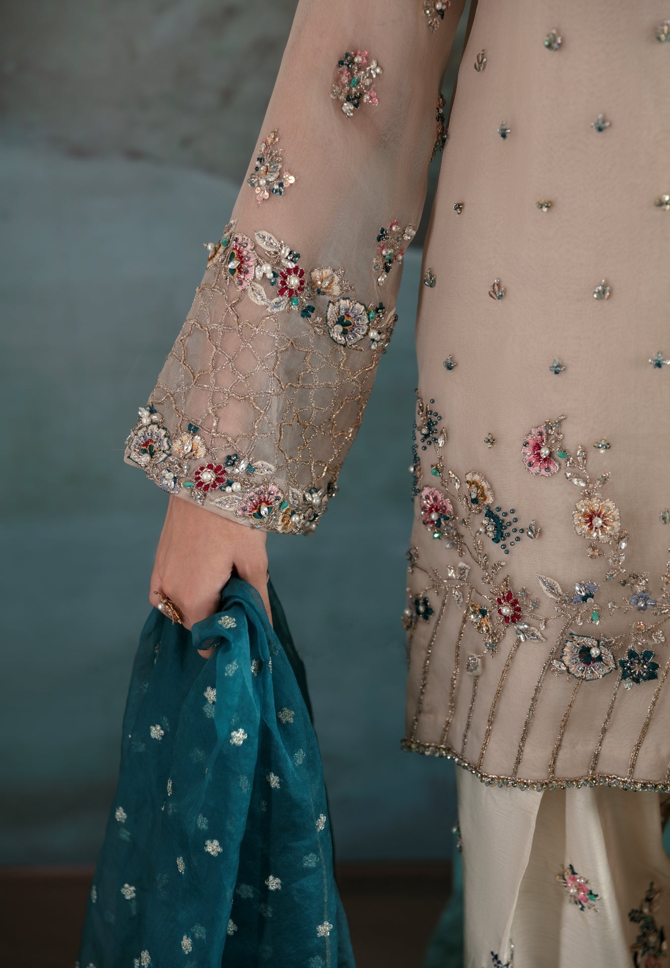 Ayesha and Usman | Bliss Luxury Pret | Polar Mist by Ayesha and Usman - Designer Dress - Type: Ladies Clothes - Available at Sana Yasir - 100% Original