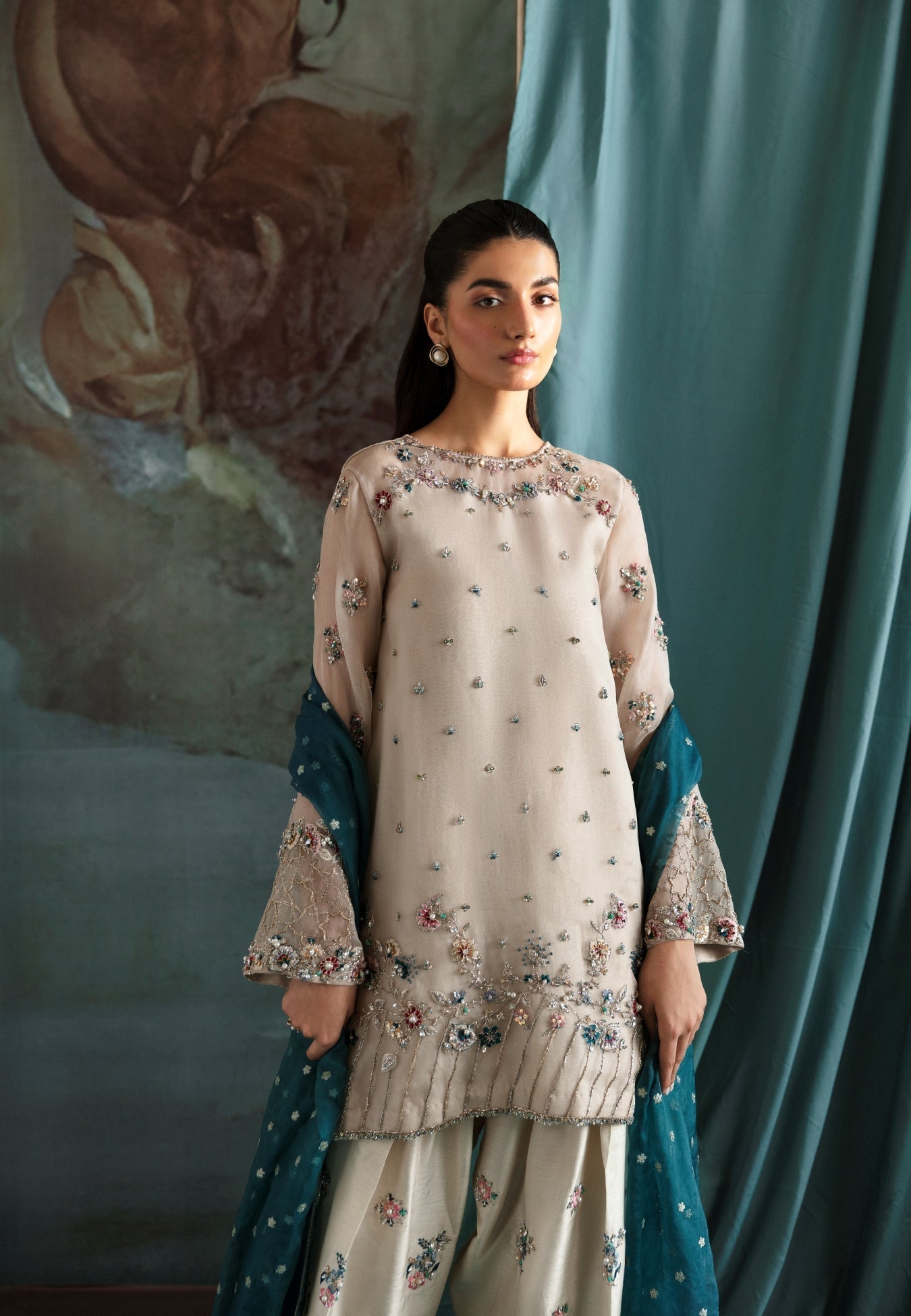 Ayesha and Usman | Bliss Luxury Pret | Polar Mist by Ayesha and Usman - Designer Dress - Type: Ladies Clothes - Available at Sana Yasir - 100% Original