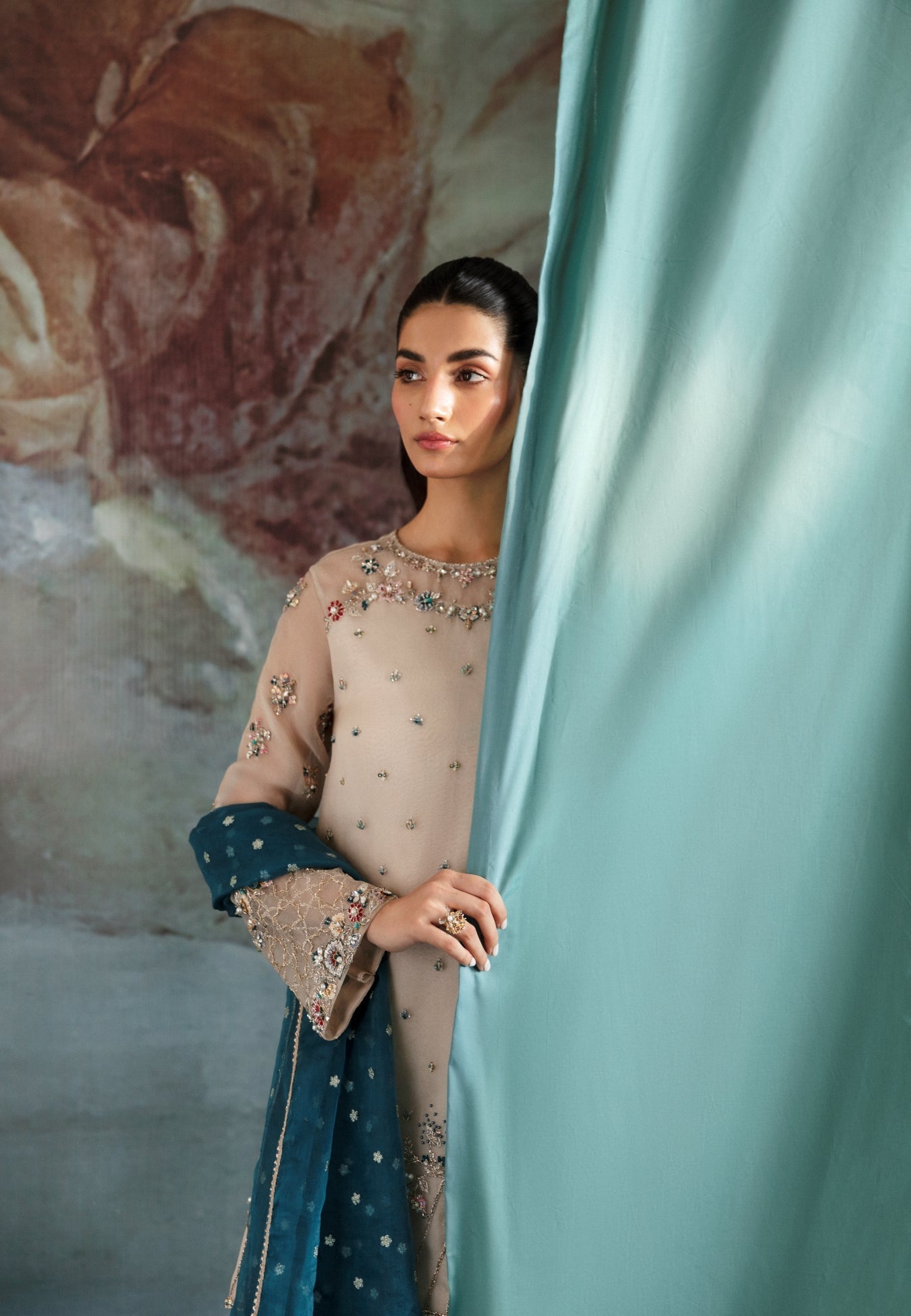 Ayesha and Usman | Bliss Luxury Pret | Polar Mist by Ayesha and Usman - Designer Dress - Type: Ladies Clothes - Available at Sana Yasir - 100% Original