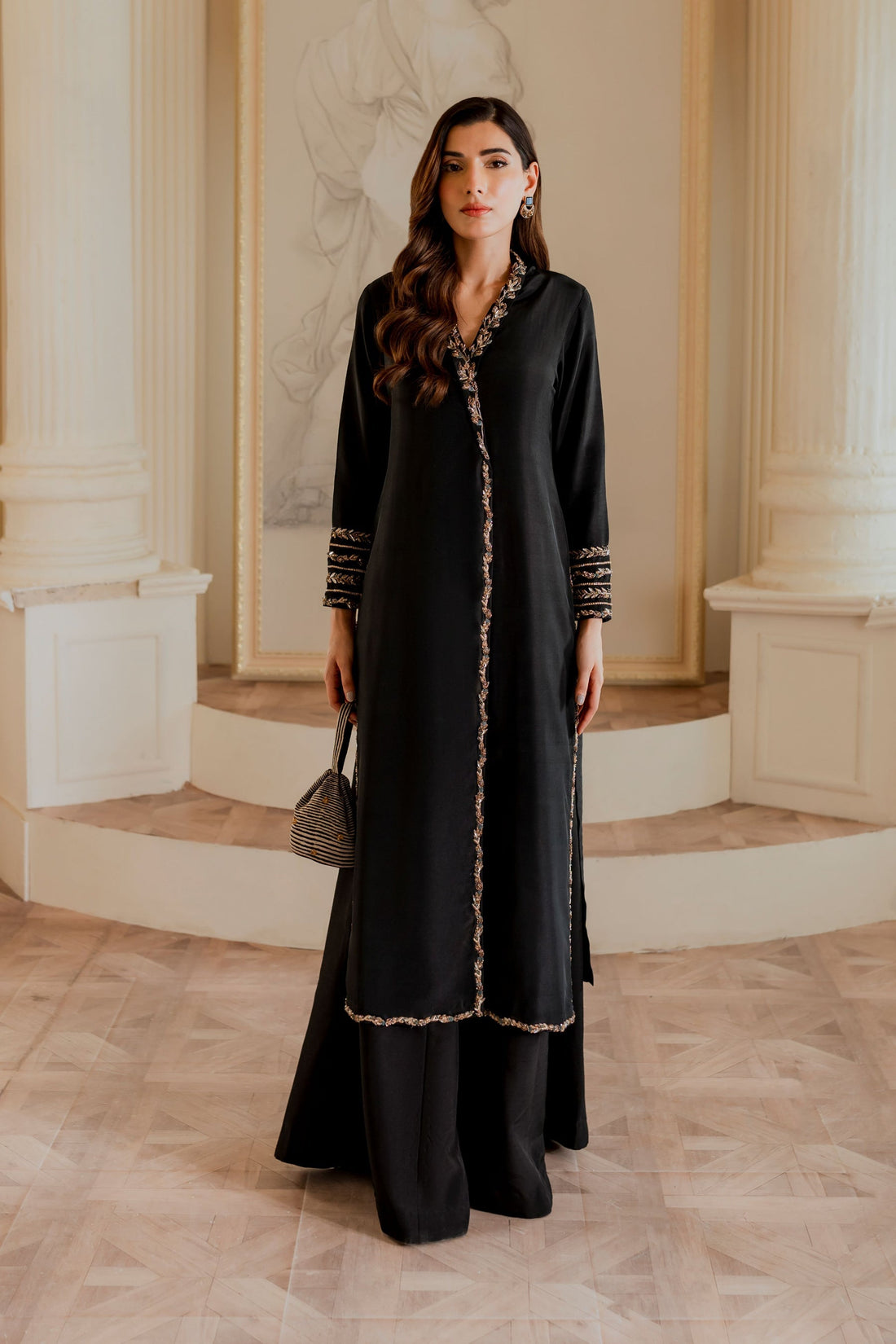 Ayesha and Usman | Grape Wine Luxury Pret | Caroline by Ayesha and Usman - Designer Dress - Type: Ladies Clothes - Available at Sana Yasir - 100% Original
