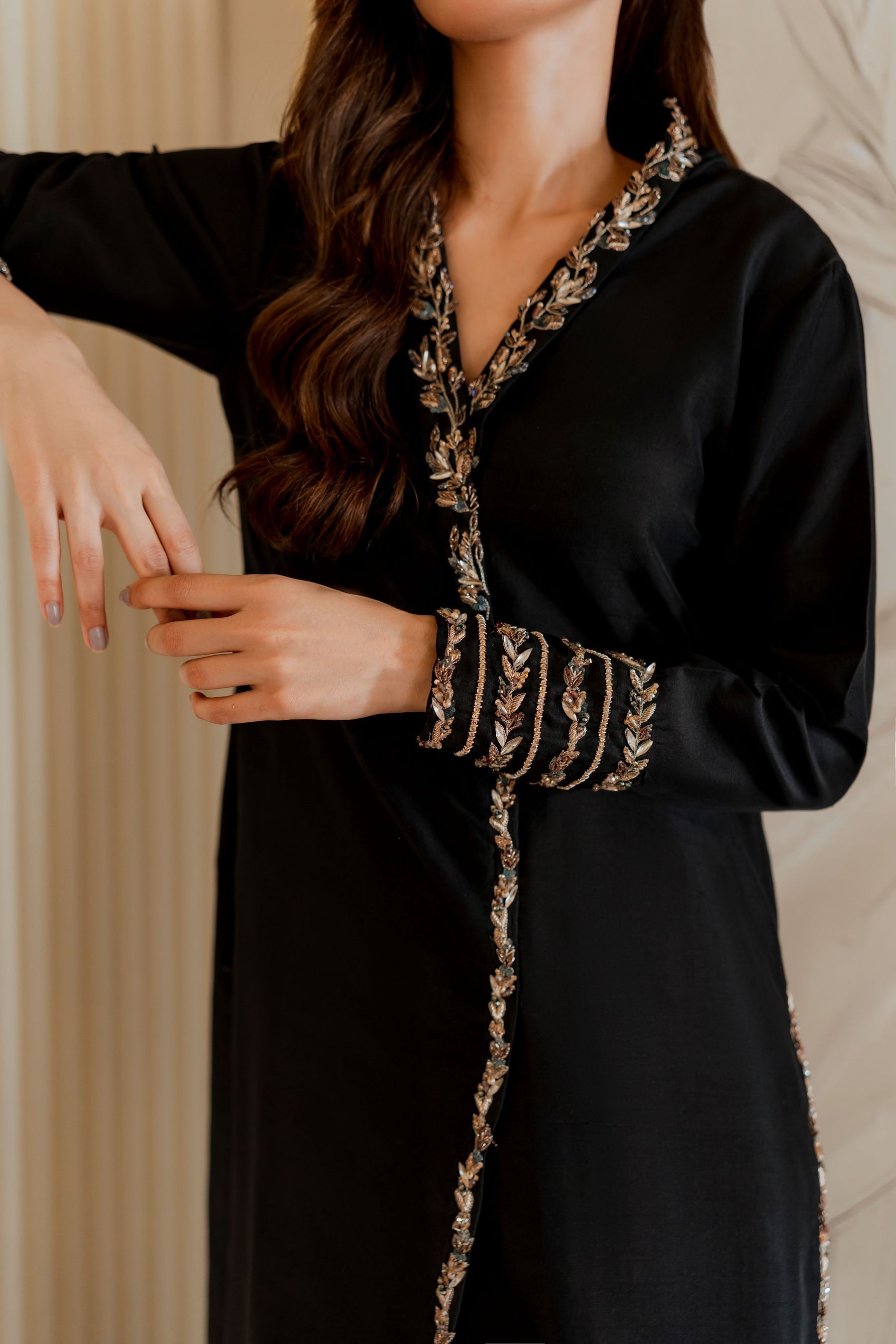 Ayesha and Usman | Grape Wine Luxury Pret | Caroline by Ayesha and Usman - Designer Dress - Type: Ladies Clothes - Available at Sana Yasir - 100% Original