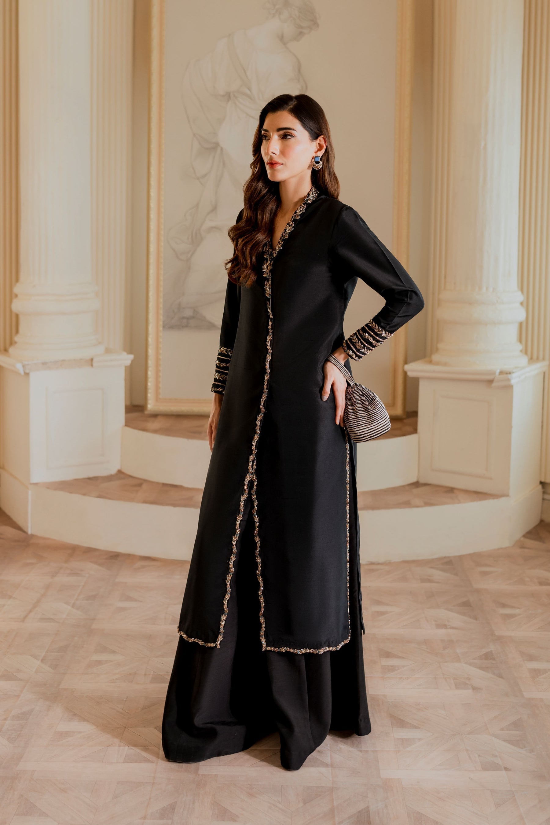 Ayesha and Usman | Grape Wine Luxury Pret | Caroline by Ayesha and Usman - Designer Dress - Type: Ladies Clothes - Available at Sana Yasir - 100% Original