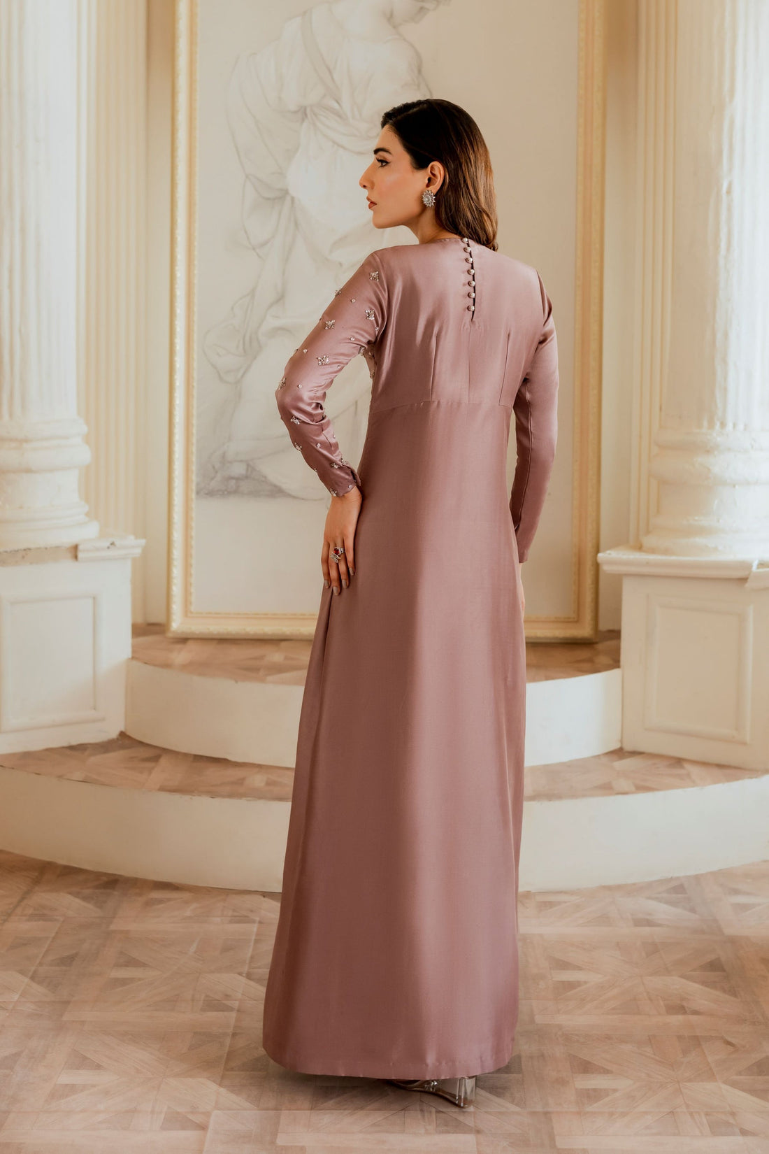 Ayesha and Usman | Grape Wine Luxury Pret | Evara by Ayesha and Usman - Designer Dress - Type: Ladies Clothes - Available at Sana Yasir - 100% Original