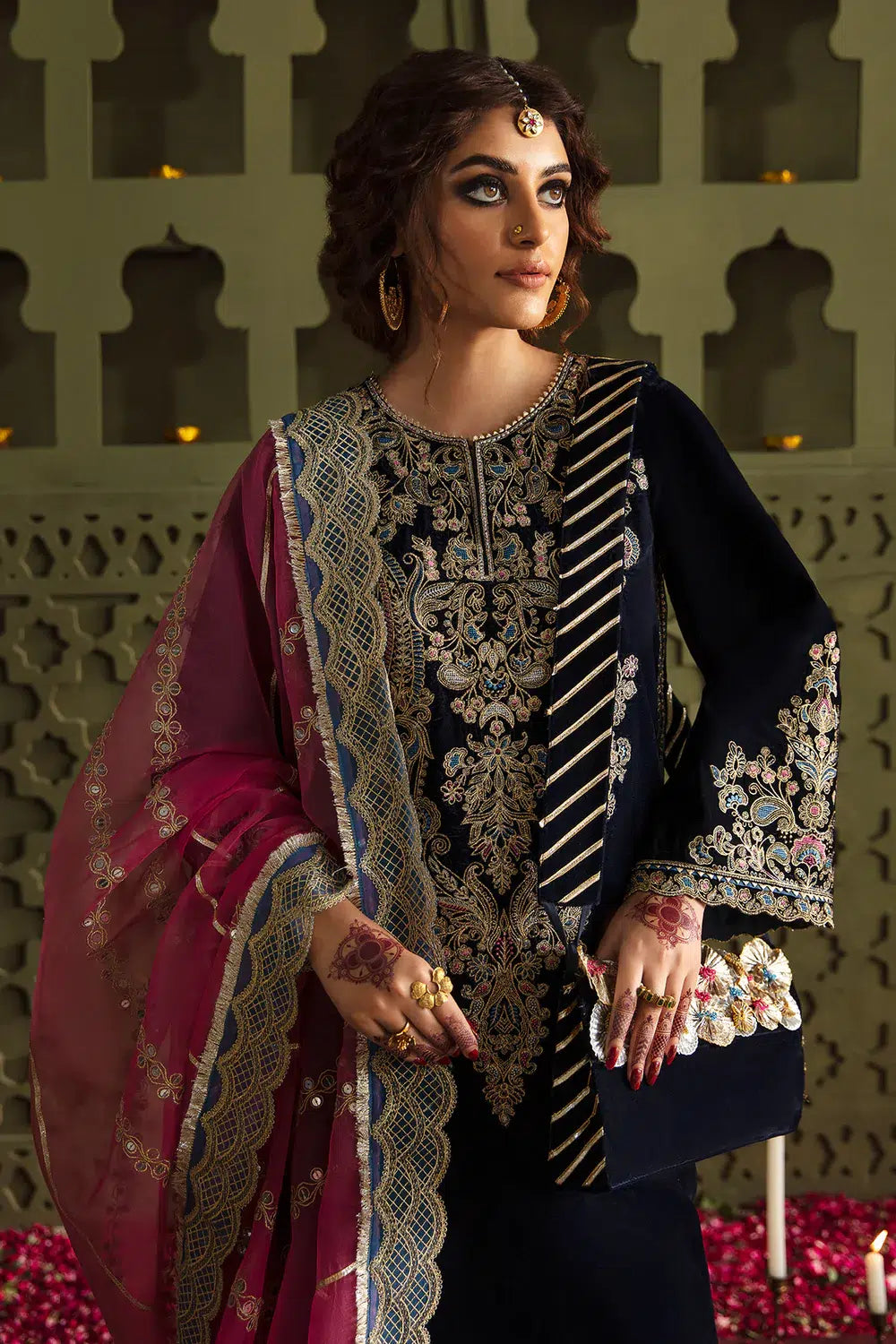 Baroque | Jahanara Luxury Velvet 23 | UF-463 by Baroque - Designer Dress - Type: Formal - Available at Sana Yasir - 100% Original