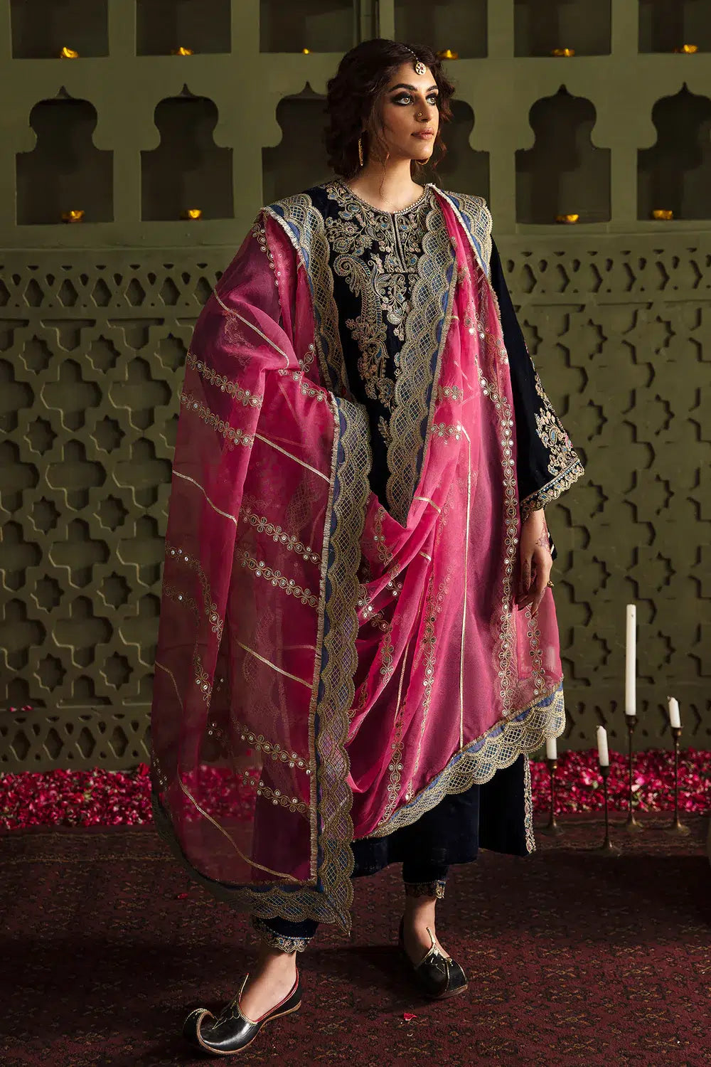 Baroque | Jahanara Luxury Velvet 23 | UF-463 by Baroque - Designer Dress - Type: Formal - Available at Sana Yasir - 100% Original