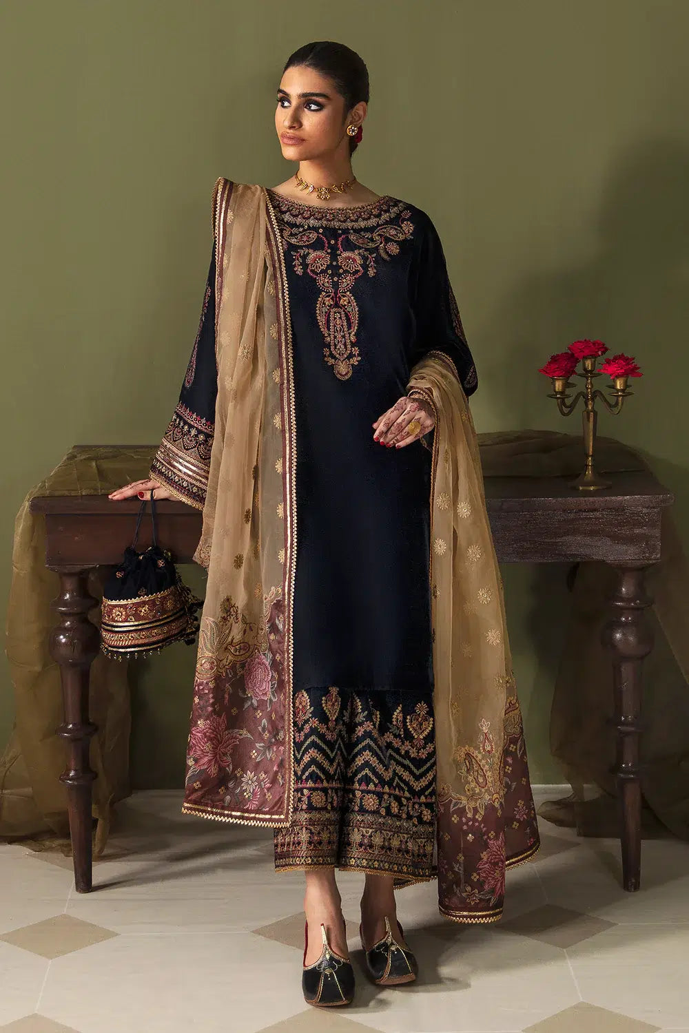 Baroque | Jahanara Luxury Velvet 23 | UF-469 by Baroque - Designer Dress - Type: Formal - Available at Sana Yasir - 100% Original