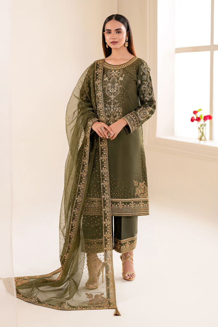 Baroque | Luxury Formals 24 | SILK UF-616 by Baroque - Designer Dress - Type: Ladies Clothes - Available at Sana Yasir - 100% Original