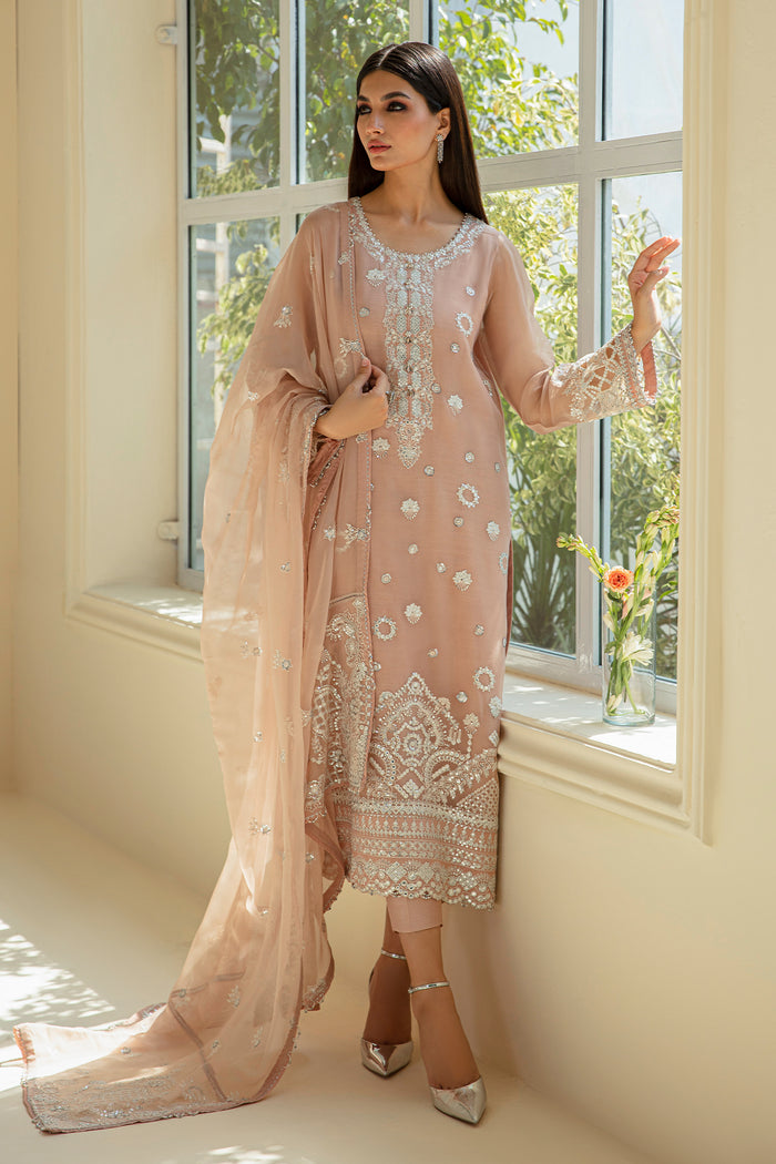 Baroque | Luxury Formals 24 | CHIFFON UF-389 by Baroque - Designer Dress - Type: Ladies Clothes - Available at Sana Yasir - 100% Original
