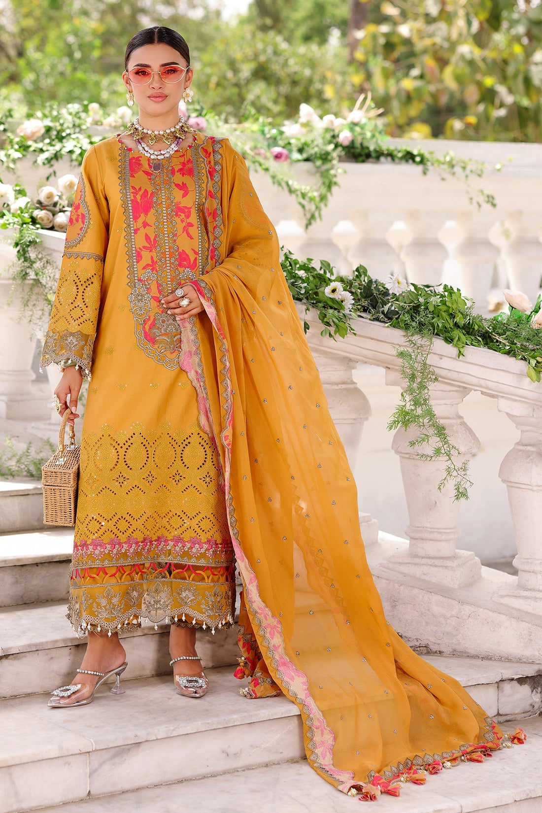 Charizma | Naranji Lawn 25 | CT5-13 by Charizma - Designer Dress - Type: Ladies Clothes - Available at Sana Yasir - 100% Original