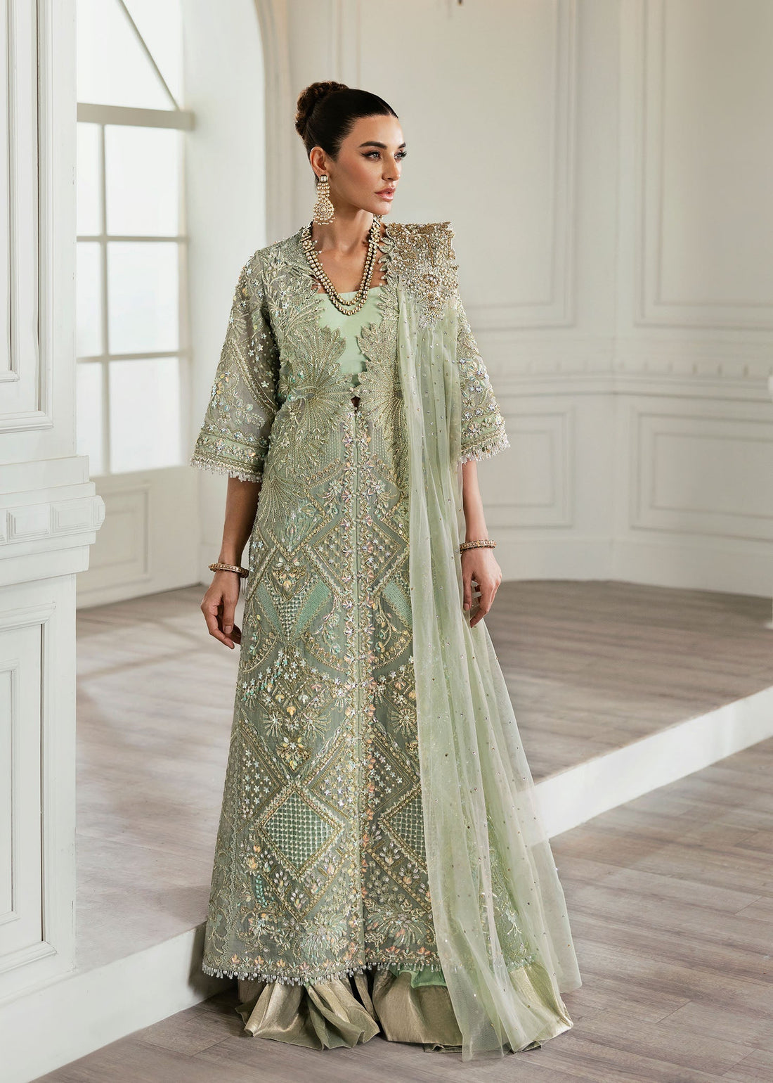 Crimson | A Beautiful Chaos Wedding Collection | Art Deco Glitz by Crimson - Designer Dress - Type: Ladies Clothes - Available at Sana Yasir - 100% Original