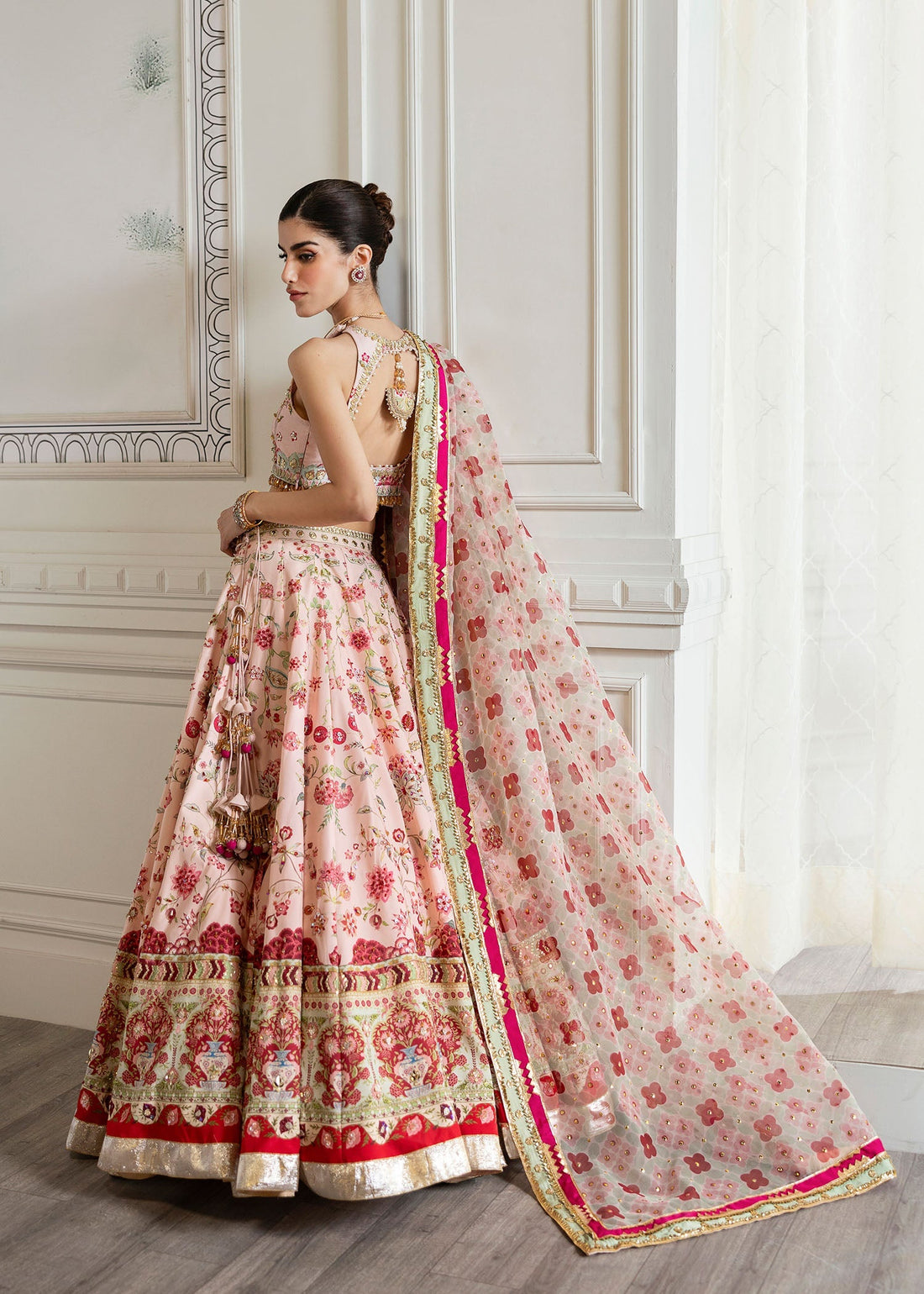 Crimson | A Beautiful Chaos Wedding Collection | Chinoiserie Lehnga by Crimson - Designer Dress - Type: Ladies Clothes - Available at Sana Yasir - 100% Original