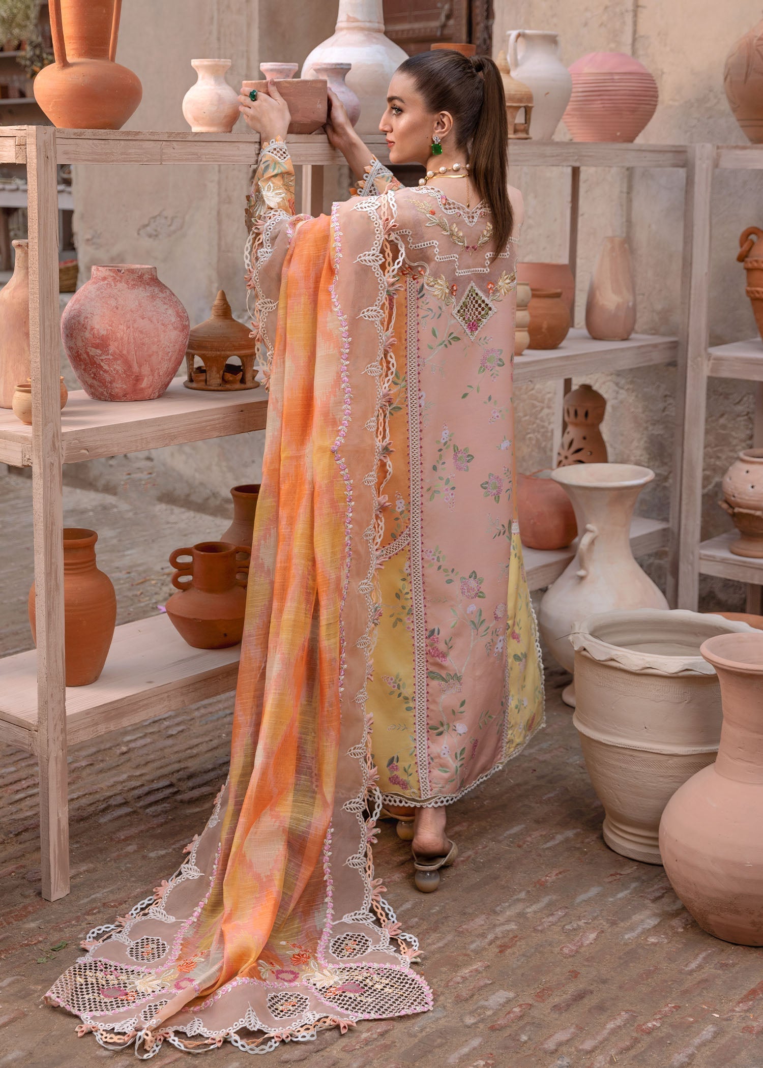 Crimson | Tasawar 25 | BONJOUR AND BLOOM - D4B by Crimson - Designer Dress - Type: Ladies Clothes - Available at Sana Yasir - 100% Original