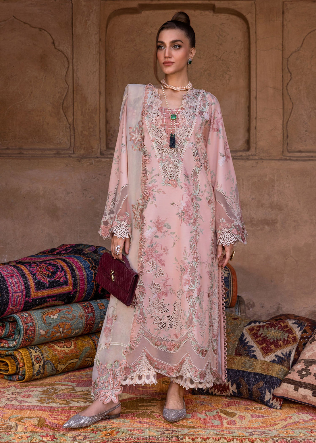 Crimson | Tasawar 25 | LAVENDER FALL - D5A by Crimson - Designer Dress - Type: Ladies Clothes - Available at Sana Yasir - 100% Original