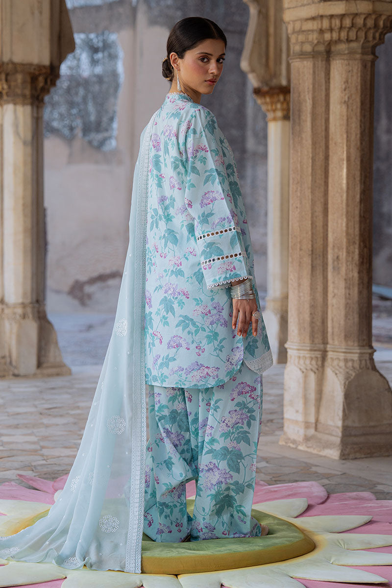 Cross Stitch | Eid Lawn Edit 25 | MINT GLAMOUR by Cross Stitch - Designer Dress - Type: Ladies Clothes - Available at Sana Yasir - 100% Original