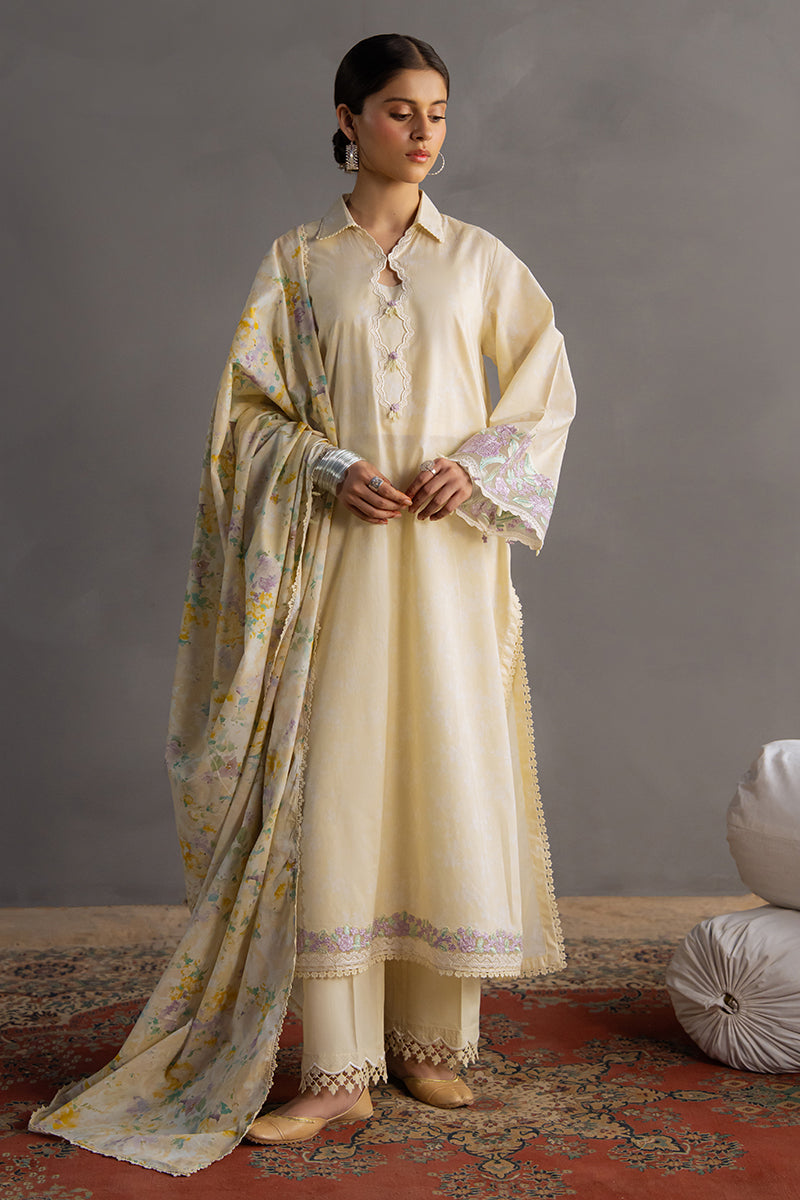 Cross Stitch | Eid Lawn Edit 25 | SUNSHINE GLOW by Cross Stitch - Designer Dress - Type: Ladies Clothes - Available at Sana Yasir - 100% Original