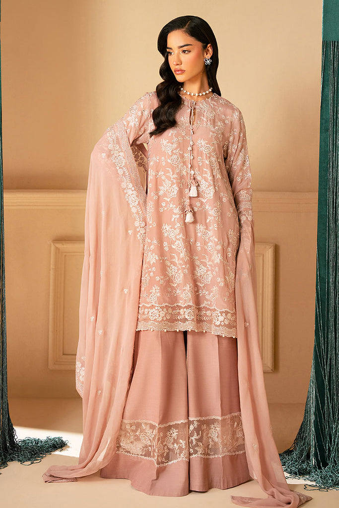Cross Stitch | Luxe Atelier 25 | ROSY MIST by Cross Stitch - Designer Dress - Type: Ladies Clothes - Available at Sana Yasir - 100% Original