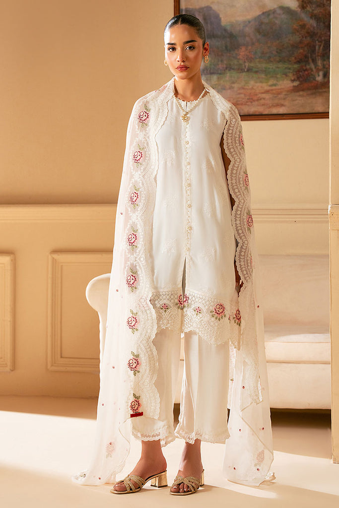 Cross Stitch | Luxe Atelier 25 | WHITE WHISPER by Cross Stitch - Designer Dress - Type: Ladies Clothes - Available at Sana Yasir - 100% Original