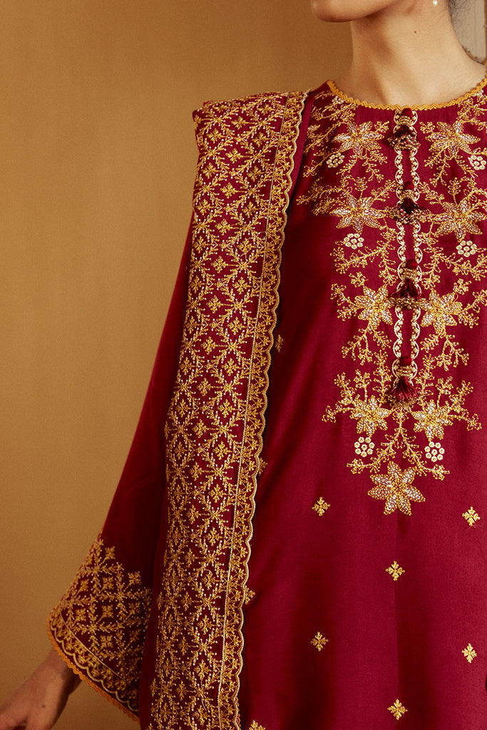 Cross Stitch | Winter Collection 24 | REGAL ROSEWOOD by Cross Stitch - Designer Dress - Type: Ladies Clothes - Available at Sana Yasir - 100% Original