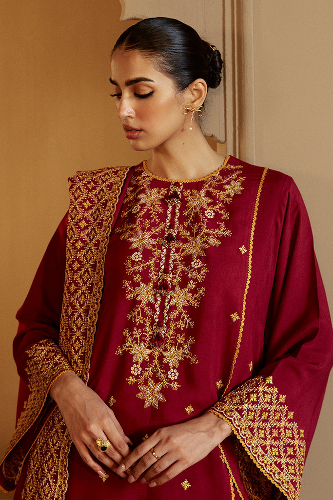 Cross Stitch | Winter Collection 24 | REGAL ROSEWOOD by Cross Stitch - Designer Dress - Type: Ladies Clothes - Available at Sana Yasir - 100% Original