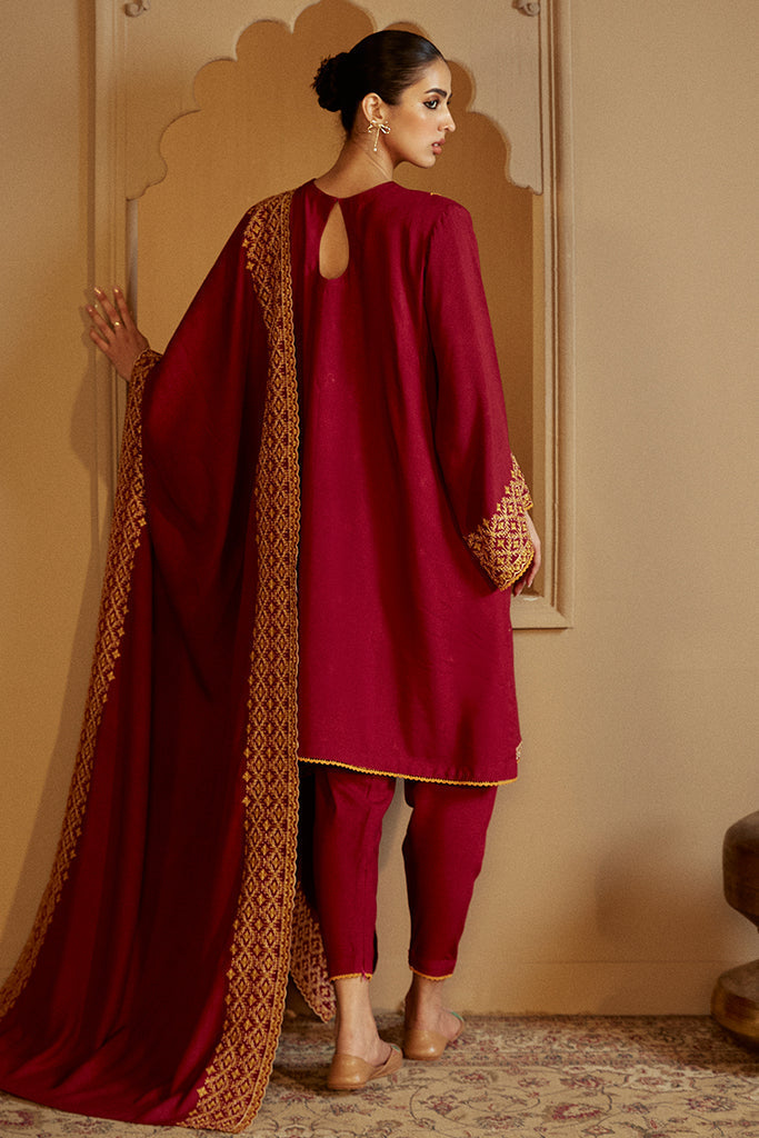 Cross Stitch | Winter Collection 24 | REGAL ROSEWOOD by Cross Stitch - Designer Dress - Type: Ladies Clothes - Available at Sana Yasir - 100% Original