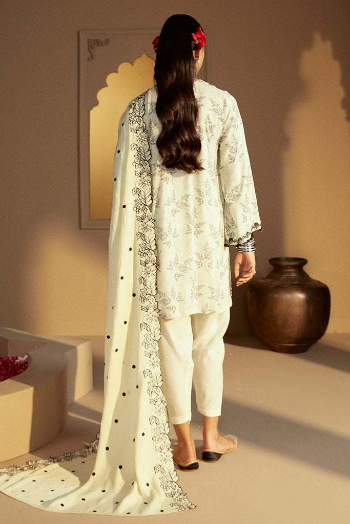 Cross Stitch | Winter Collection 24 | DOVE GRAY by Cross Stitch - Designer Dress - Type: Ladies Clothes - Available at Sana Yasir - 100% Original