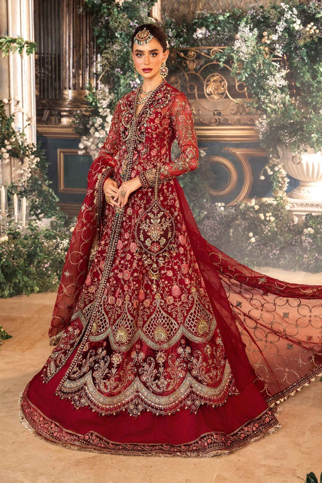 Maria B | Embroidered Formals 24 | Organza Suit | BD-2908 by Maria B - Designer Dress - Type: Ladies Clothes - Available at Sana Yasir - 100% Original