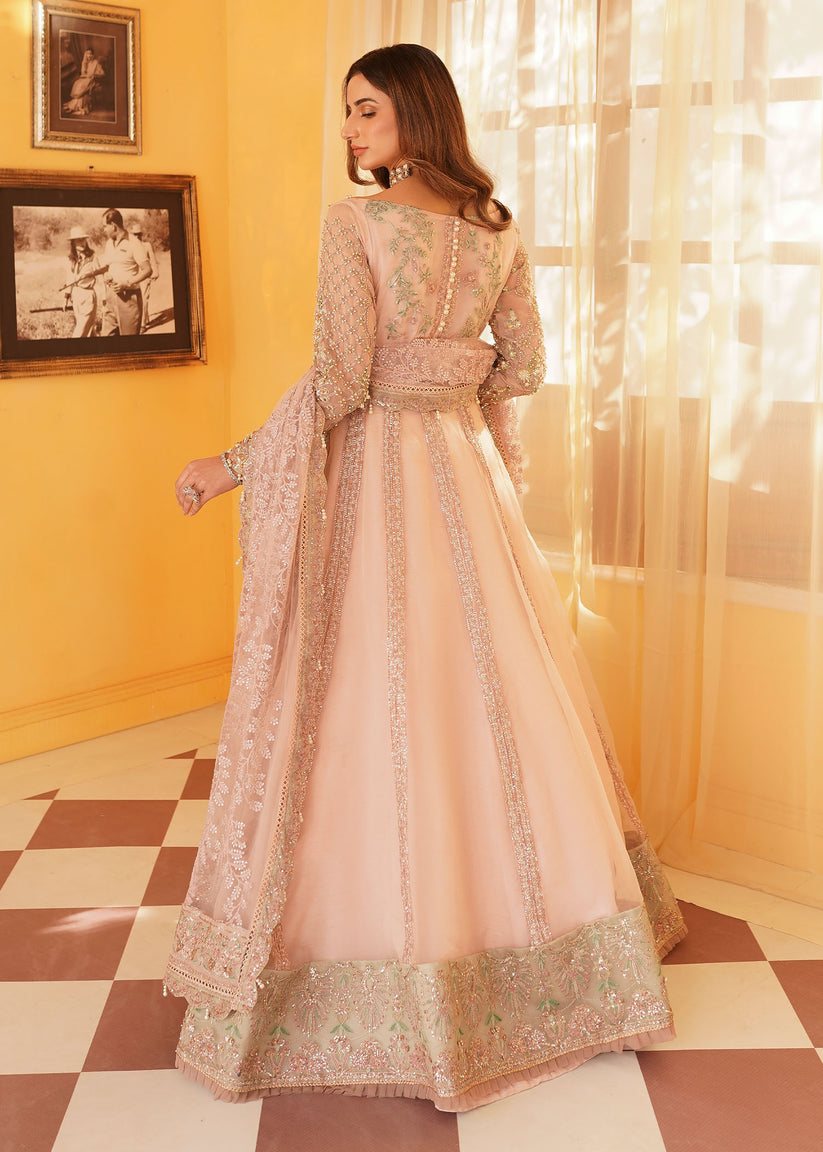 Mehak Yaqoob | Serene Wedding Formals | Salmon Pink by Mehak Yaqoob - Designer Dress - Type: Bridal - Available at Sana Yasir - 100% Original