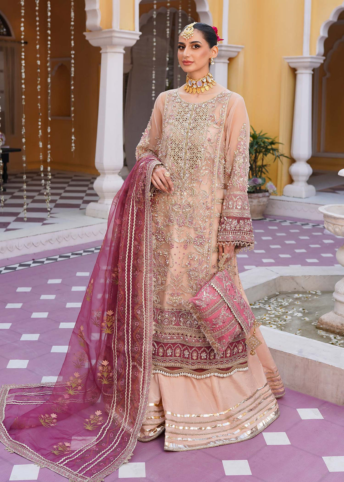 Mehak Yaqoob | Serene Wedding Formals | Cherry Blossom by Mehak Yaqoob - Designer Dress - Type: Bridal - Available at Sana Yasir - 100% Original