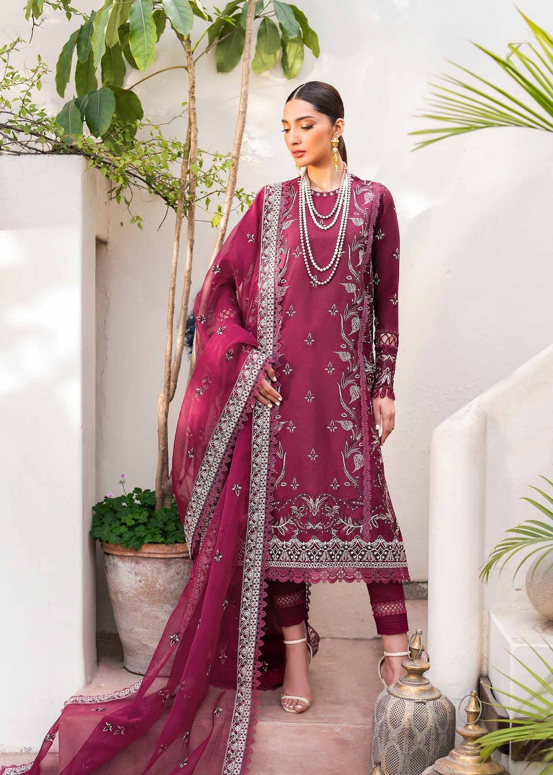 Akbar Aslam | Pret Lawn | PRESTIGE by Akbar Aslam - Designer Dress - Type: Ladies Clothes - Available at Sana Yasir - 100% Original