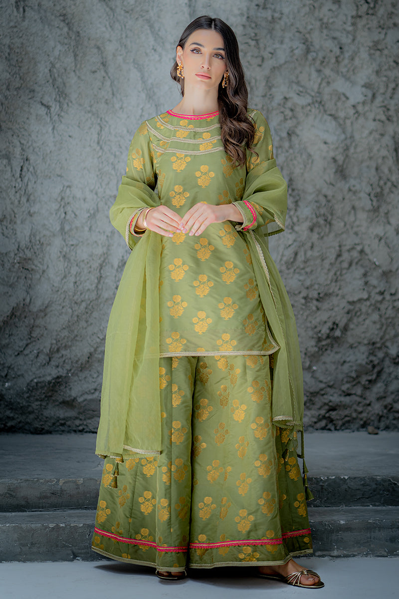 Ego | Diva Premium | CHARMED 3 PIECE by Ego - Designer Dress - Type: Luxury - Available at Sana Yasir - 100% Original