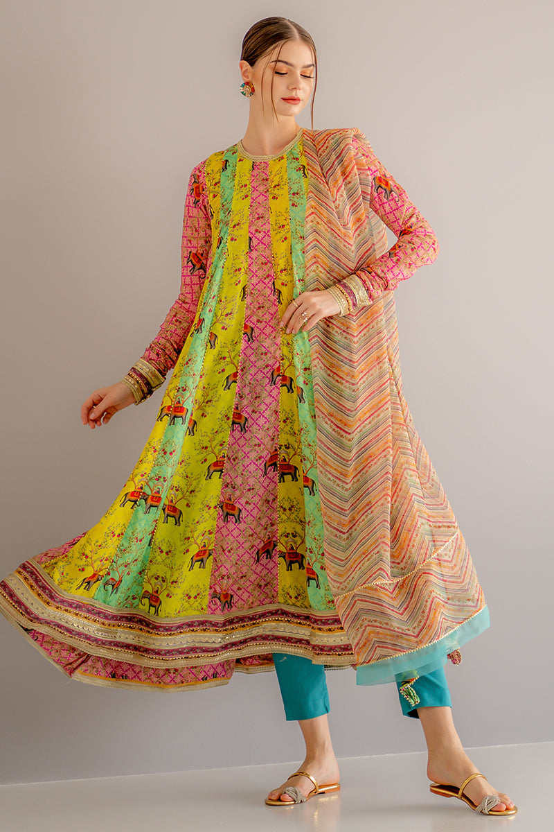 Ego | Diva Premium | MUGHAL 3 PIECE by Ego - Designer Dress - Type: Luxury - Available at Sana Yasir - 100% Original