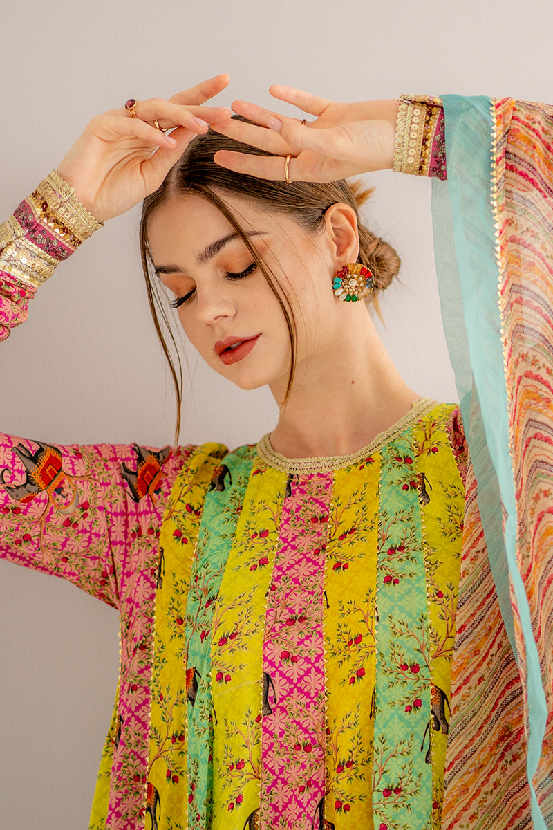 Ego | Diva Premium | MUGHAL 3 PIECE by Ego - Designer Dress - Type: Luxury - Available at Sana Yasir - 100% Original