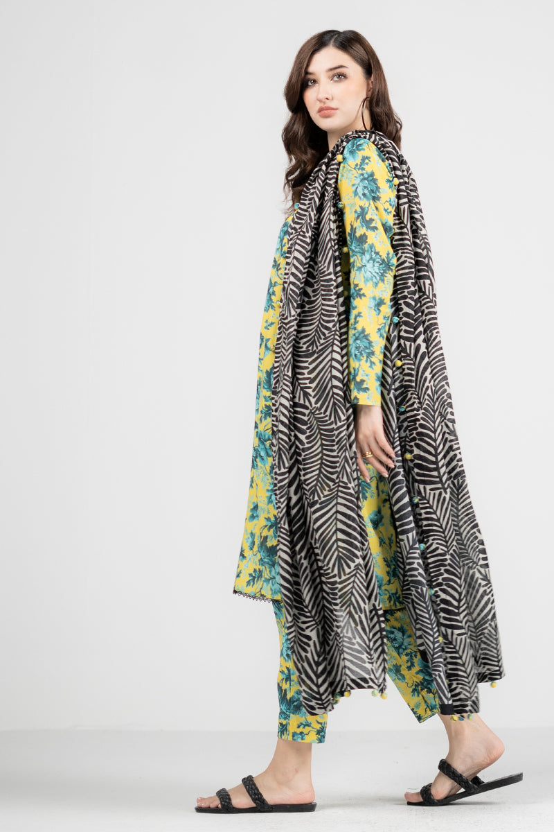 Ego | Eid Edit | OFFSHOOT 3 PIECE by Ego - Designer Dress - Type: Luxury - Available at Sana Yasir - 100% Original