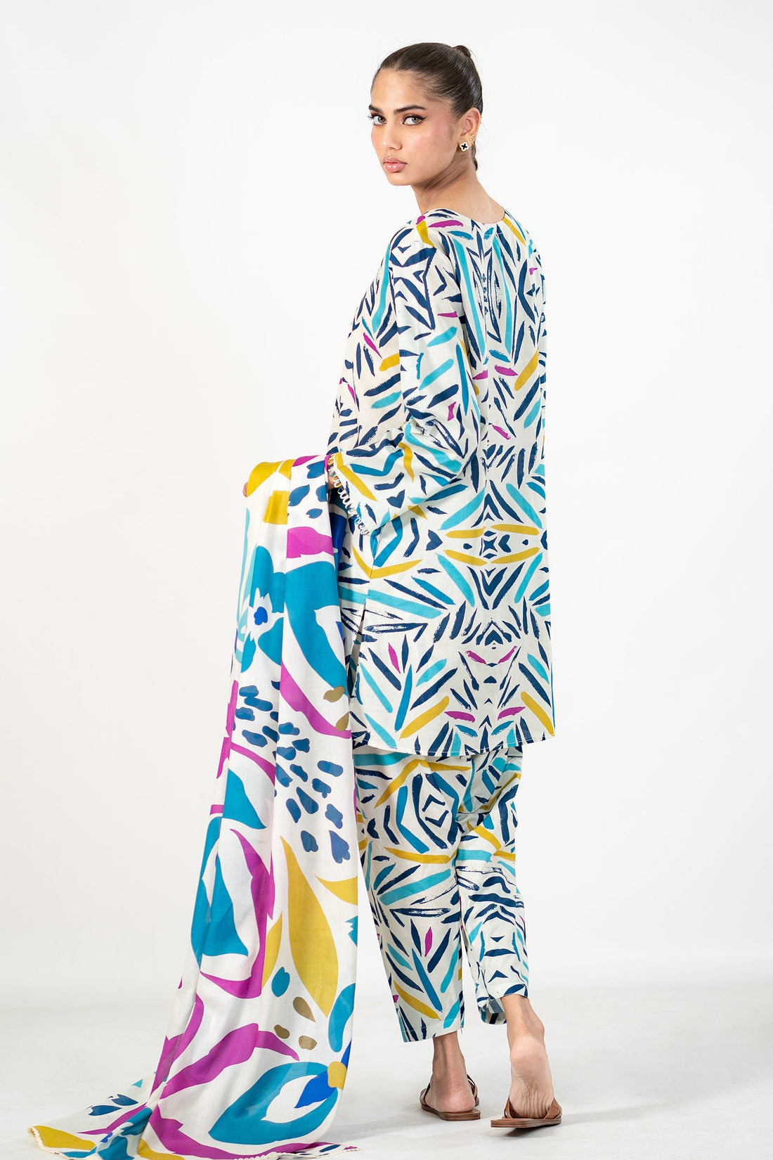 Ego | Cambric Fall Collection | Waltz by Ego - Designer Dress - Type: Ladies Clothes - Available at Sana Yasir - 100% Original