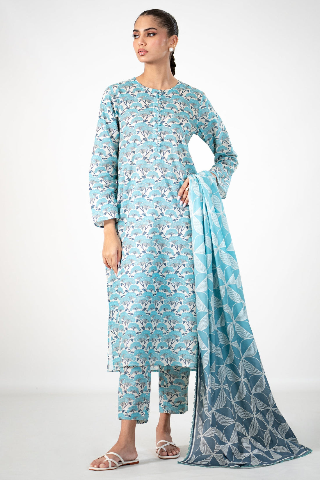 Ego | Cambric Fall Collection | Dense by Ego - Designer Dress - Type: LAD - Available at Sana Yasir - 100% Original