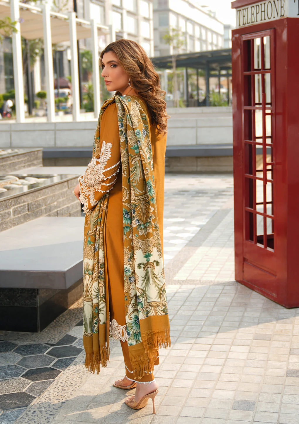 Elaf Premium | Winter Pashmina Shawl Collection | EPW-3A Sunkissed Meadows by Elaf Premium - Designer Dress - Type: Ladies Clothes - Available at Sana Yasir - 100% Original