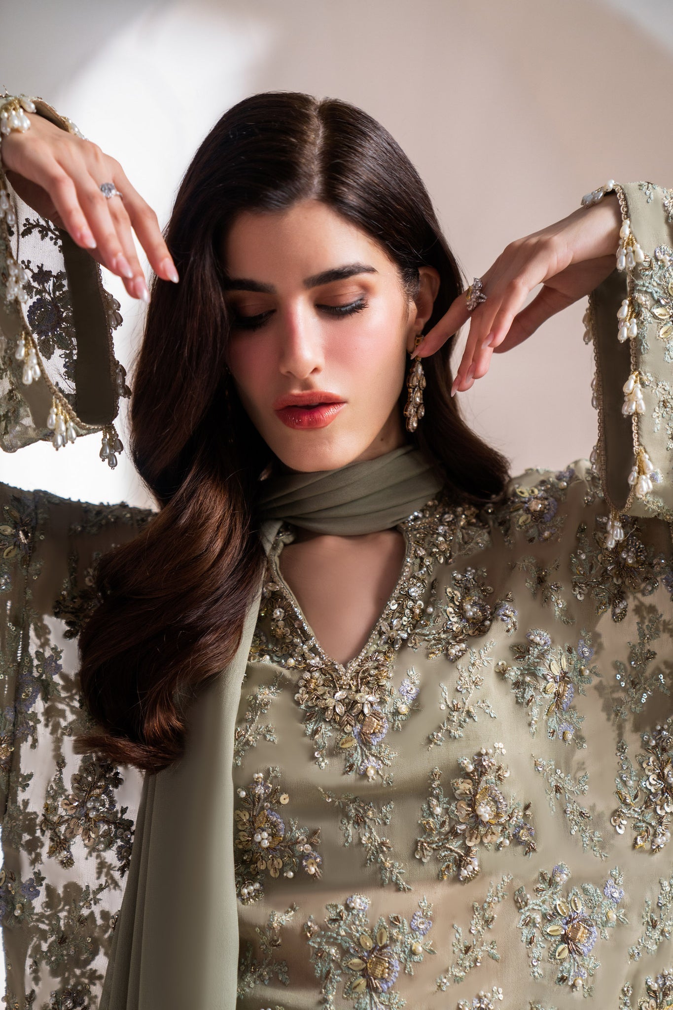 Elan | Elitarie Wedding Formals | CLARTE (EP-21215) by Elan - Designer Dress - Type: Ladies Clothes - Available at Sana Yasir - 100% Original