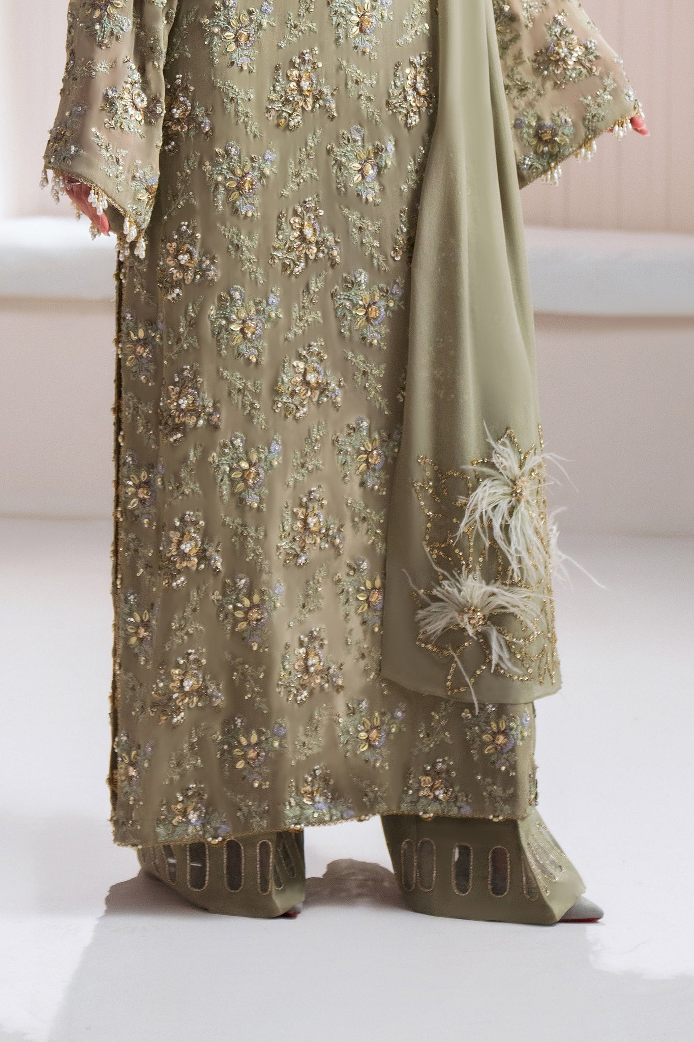 Elan | Elitarie Wedding Formals | CLARTE (EP-21215) by Elan - Designer Dress - Type: Ladies Clothes - Available at Sana Yasir - 100% Original