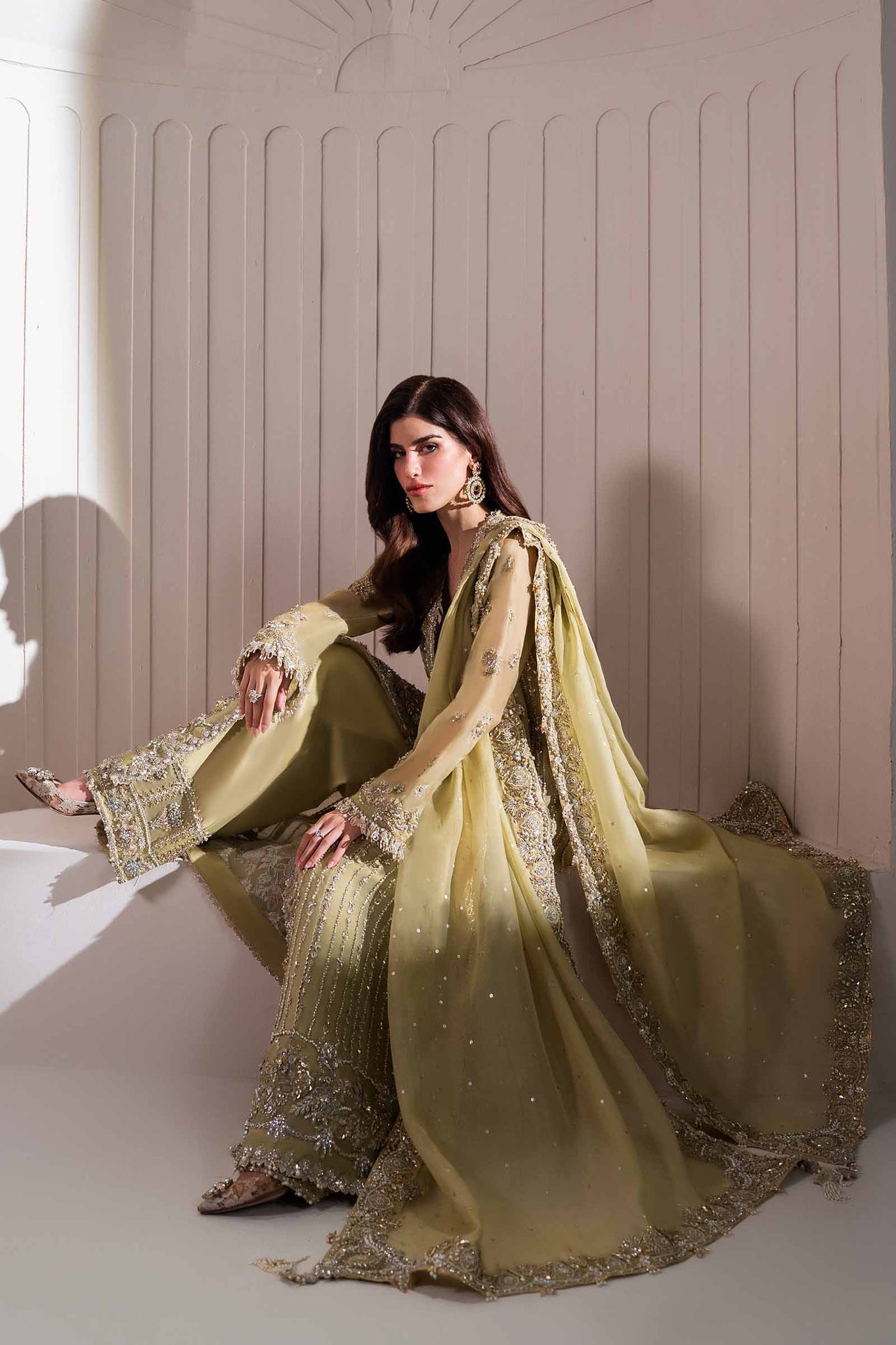 Elan | Elitarie Wedding Formals | LEONORE (EP-21218) by Elan - Designer Dress - Type: Ladies Clothes - Available at Sana Yasir - 100% Original