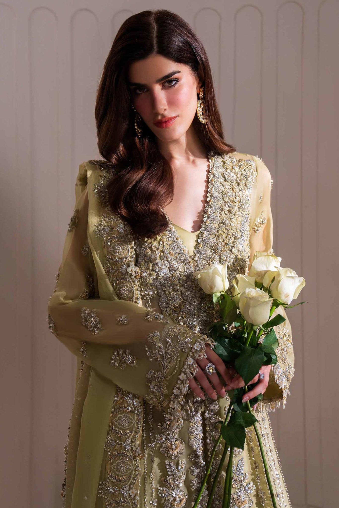Elan | Elitarie Wedding Formals | LEONORE (EP-21218) by Elan - Designer Dress - Type: Ladies Clothes - Available at Sana Yasir - 100% Original
