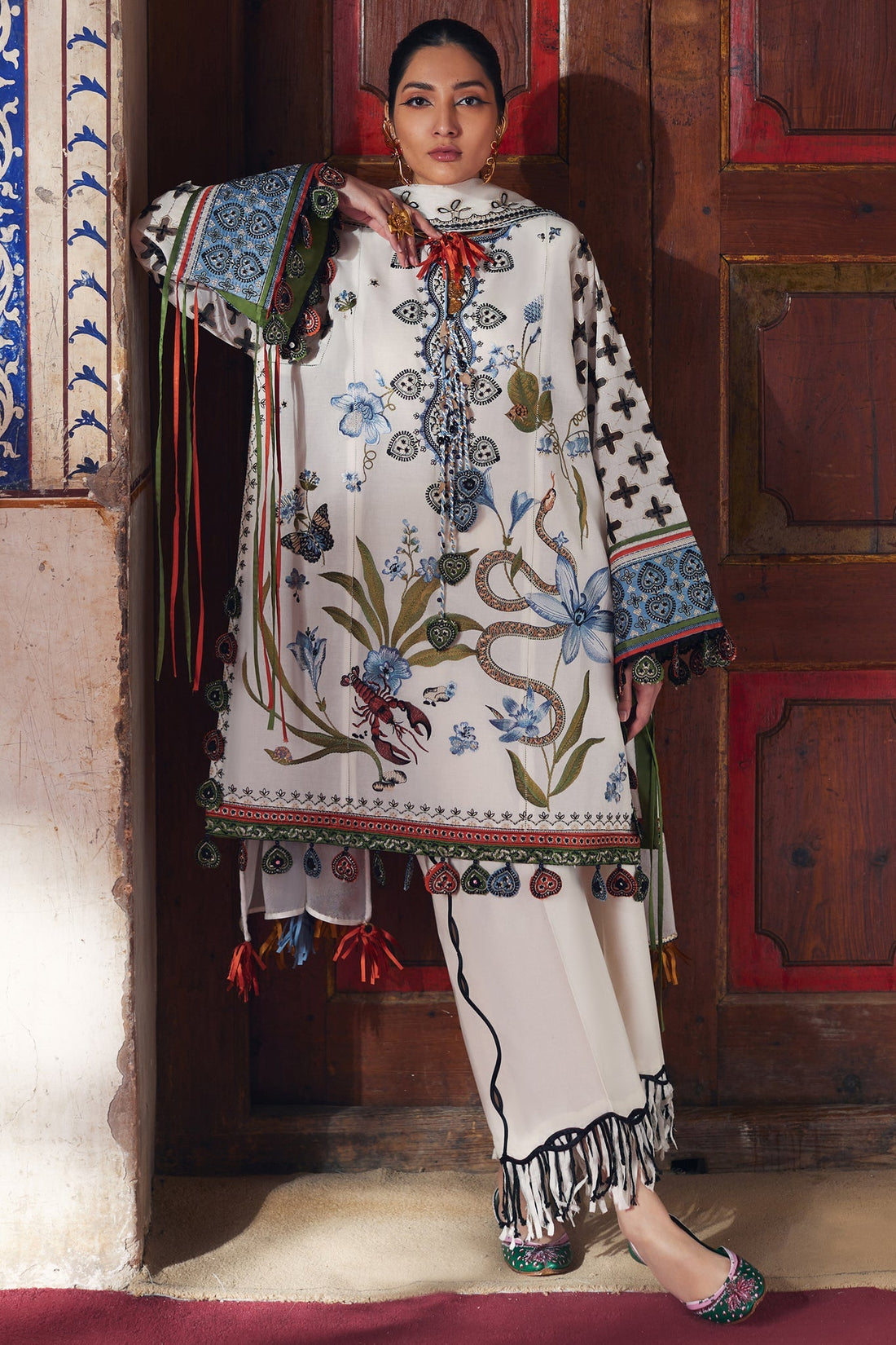 Elan | Luxury Lawn 25 | AZUREH (EL25-04 B) by Elan - Designer Dress - Type: Ladies Clothes - Available at Sana Yasir - 100% Original