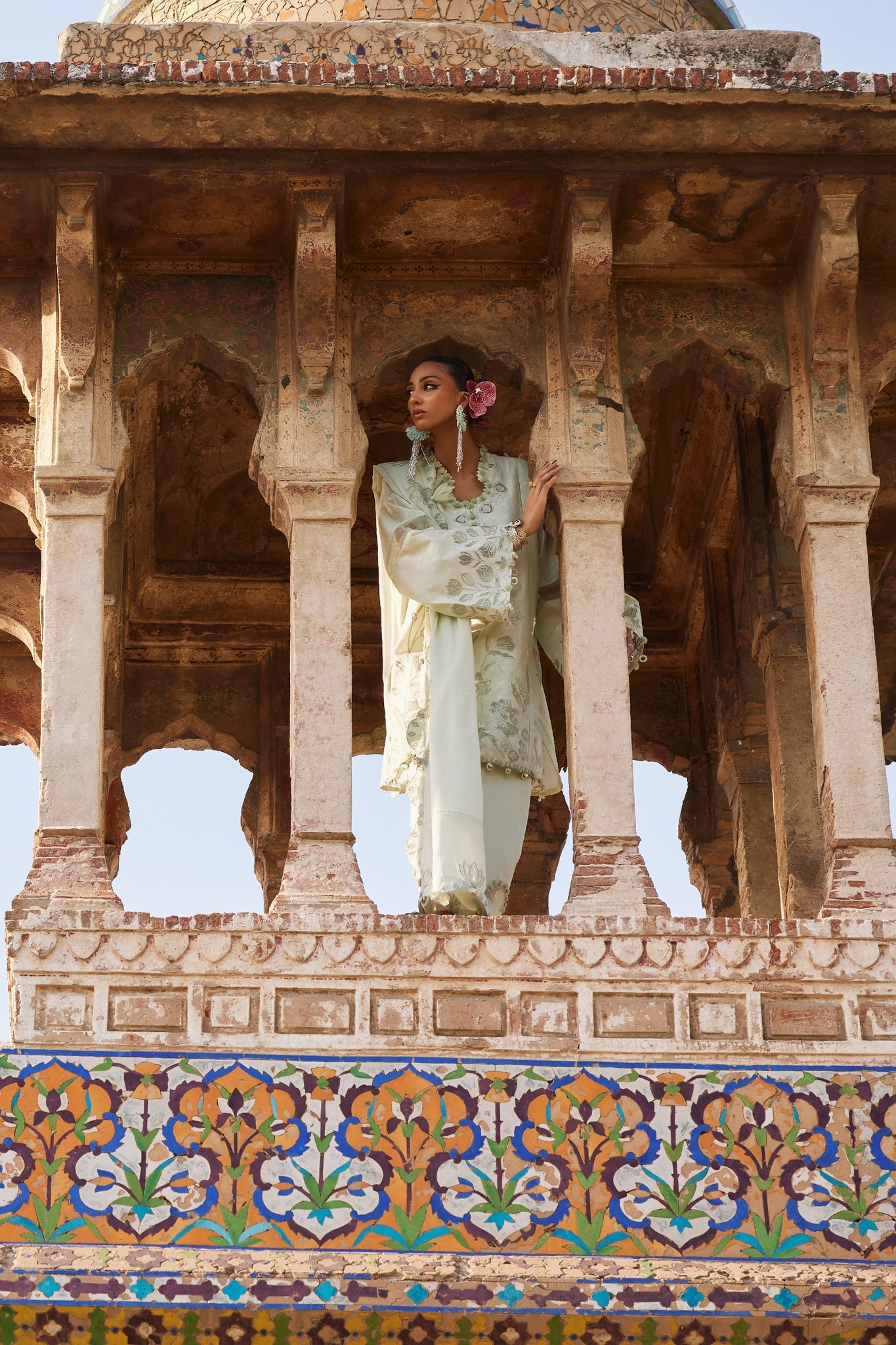 Elan | Luxury Lawn 25 | CELESTINE (EL25-05 A) by Elan - Designer Dress - Type: Ladies Clothes - Available at Sana Yasir - 100% Original