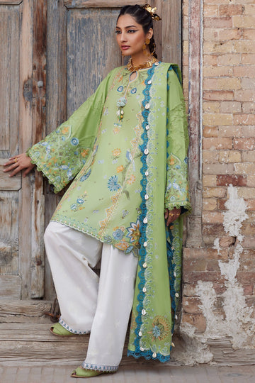 Elan | Luxury Lawn 25 | ISLA BLEU (EL25-11 B) by Elan - Designer Dress - Type: Ladies Clothes - Available at Sana Yasir - 100% Original