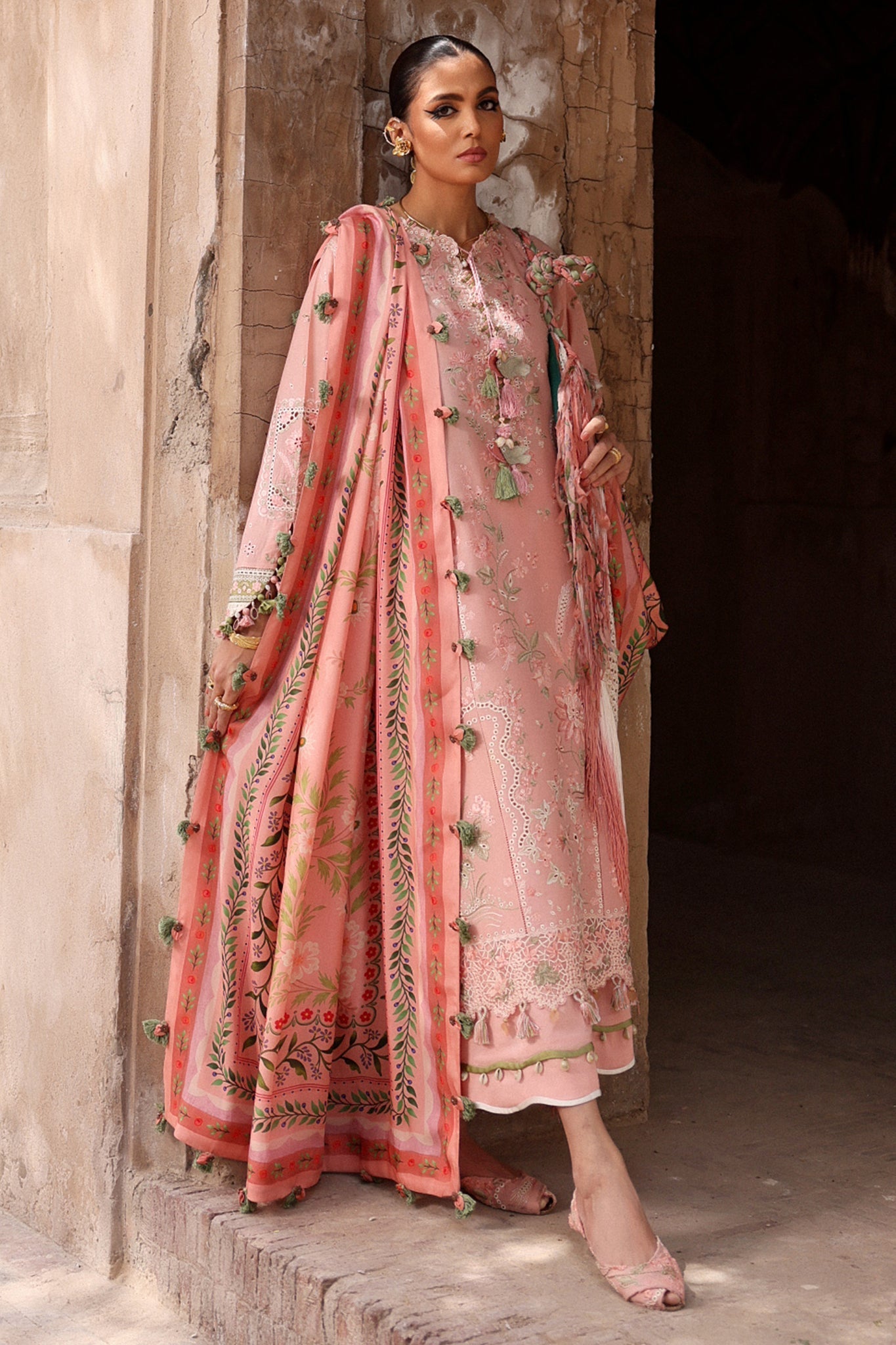 Elan | Luxury Lawn 25 | SERENE (EL25-01 A) by Elan - Designer Dress - Type: Ladies Clothes - Available at Sana Yasir - 100% Original