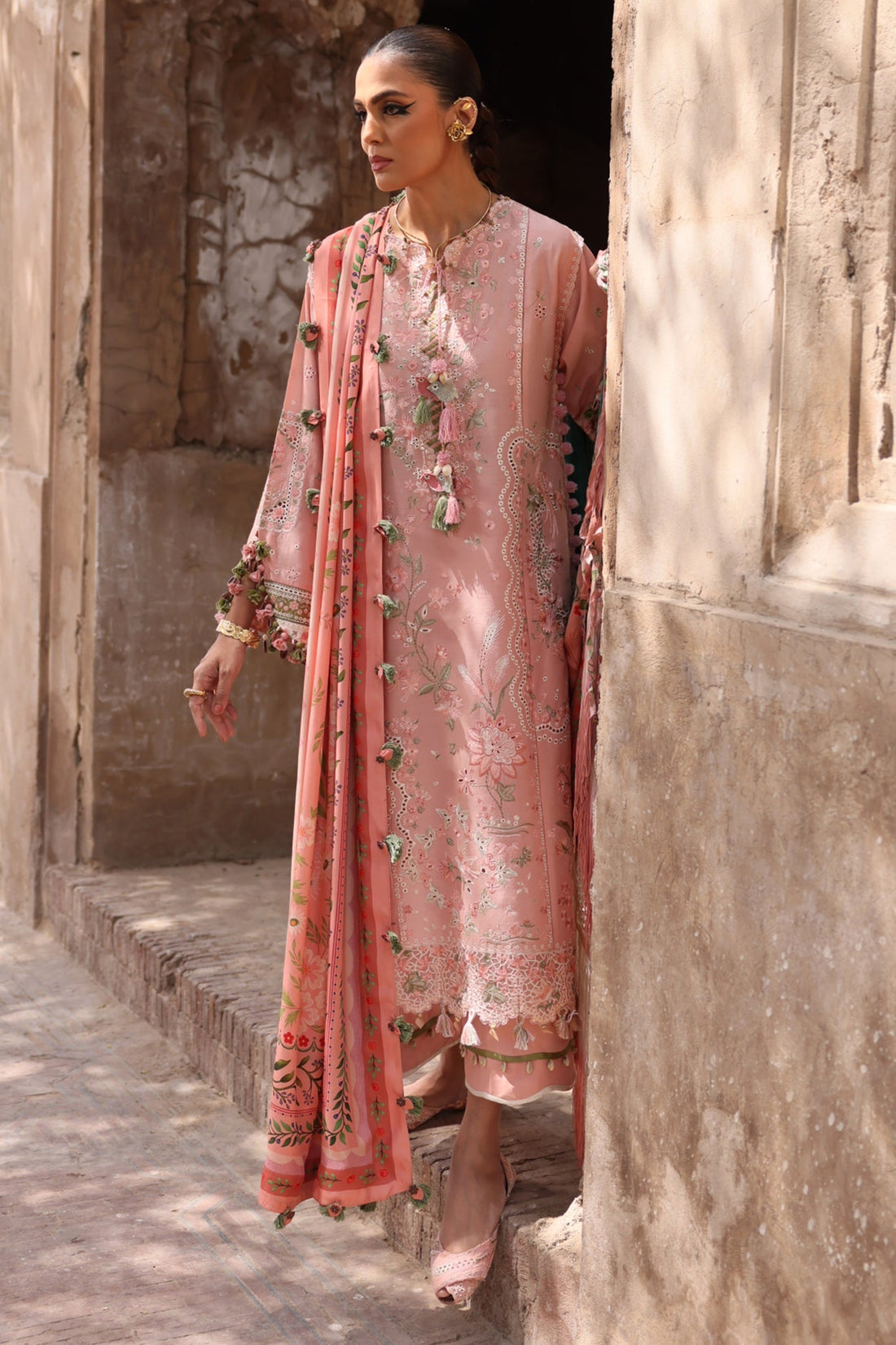 Elan | Luxury Lawn 25 | SERENE (EL25-01 A) by Elan - Designer Dress - Type: Ladies Clothes - Available at Sana Yasir - 100% Original