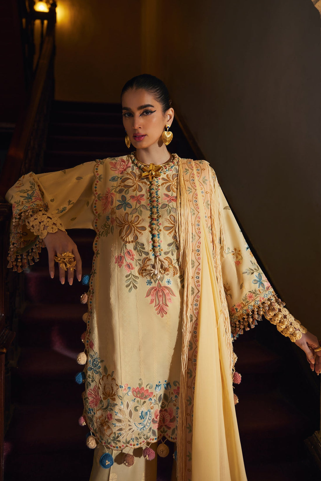 Elan | Luxury Lawn 25 | ZAHARA (EL25-07 A) by Elan - Designer Dress - Type: Ladies Clothes - Available at Sana Yasir - 100% Original