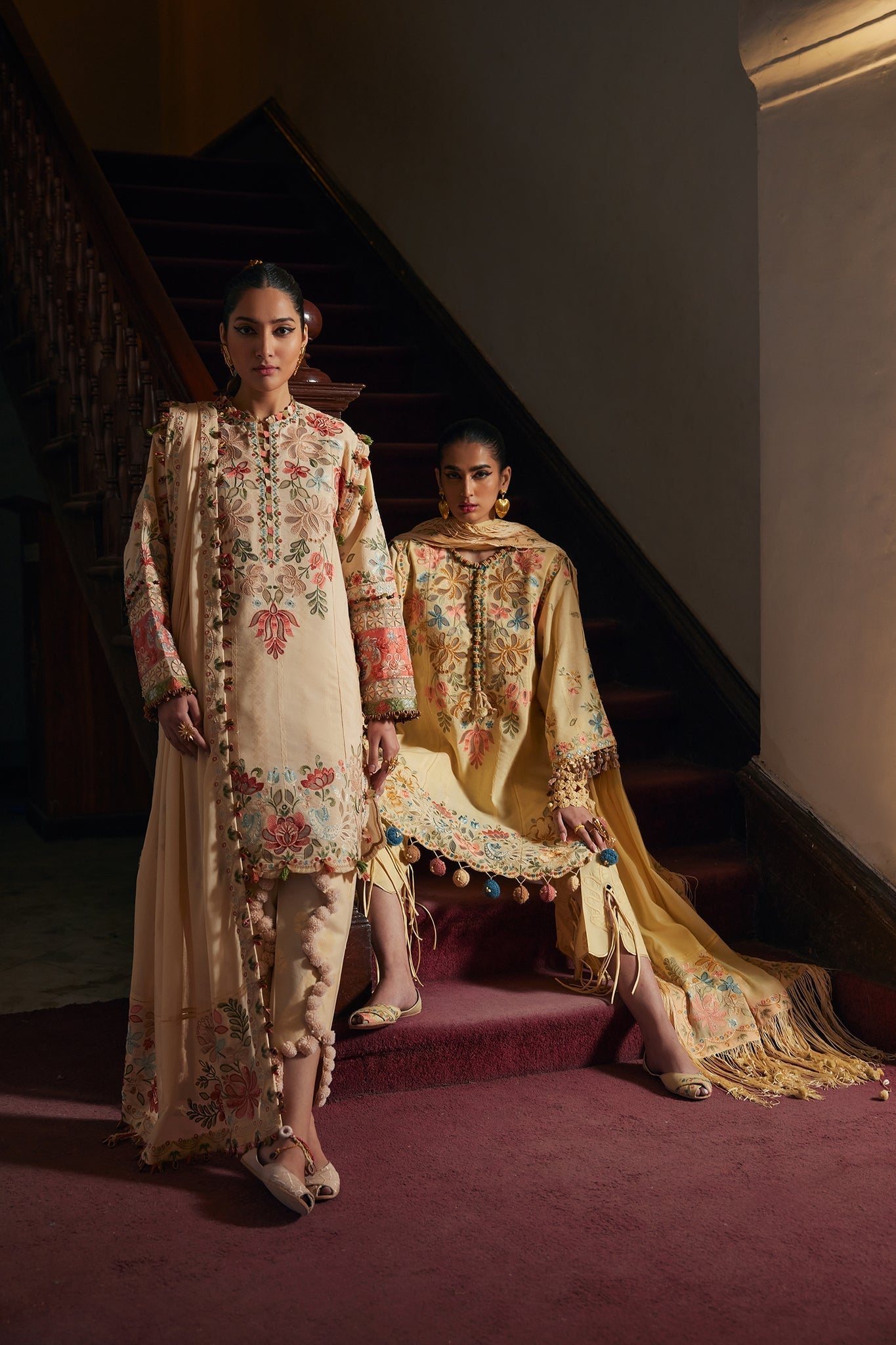 Elan | Luxury Lawn 25 | ZAHARA (EL25-07 A) by Elan - Designer Dress - Type: Ladies Clothes - Available at Sana Yasir - 100% Original