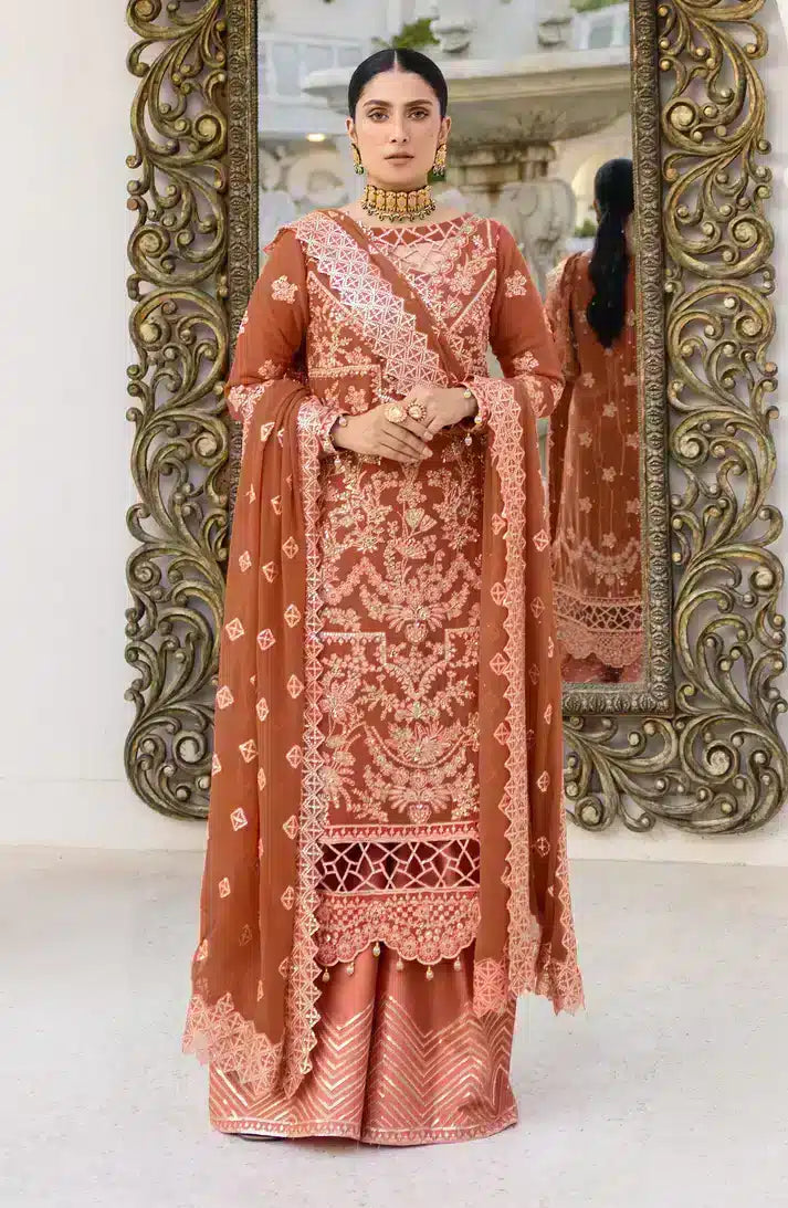 Emaan Adeel | Zimal Luxury Formals 23 | ZM 09 GULAAL by Emaan Adeel - Designer Dress - Type: Formal - Available at Sana Yasir - 100% Original